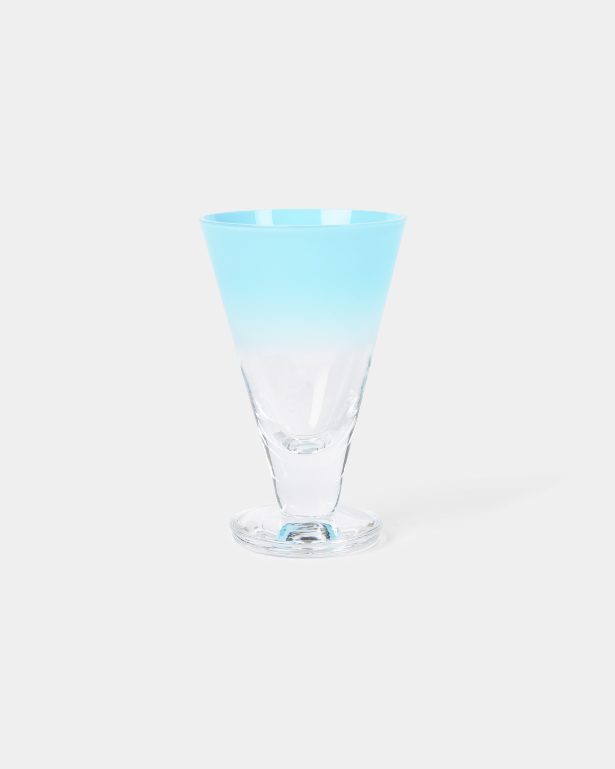 Large Gradient Stemmed Glass Set of 2
