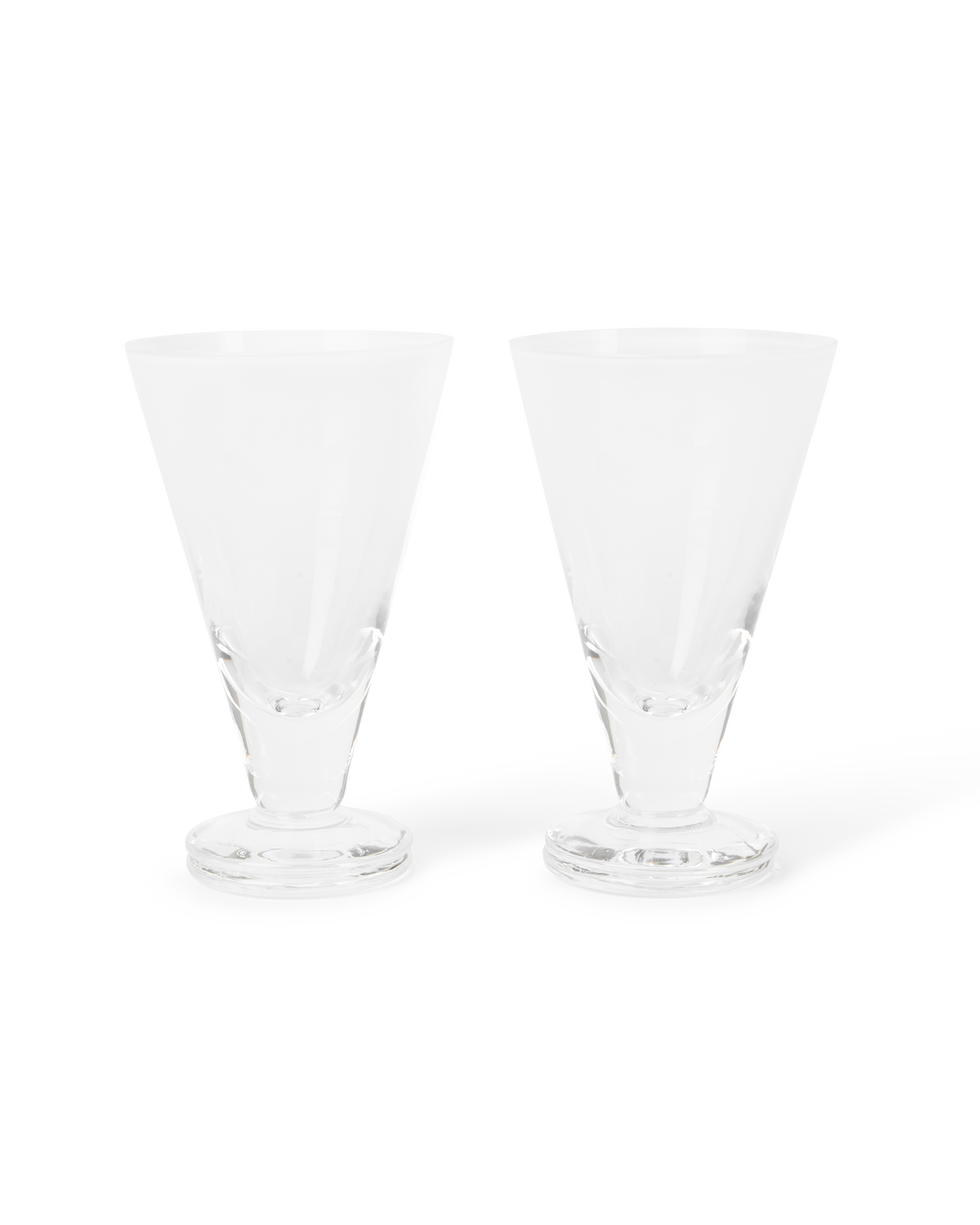 Large Gradient Stemmed Glass Set of 2