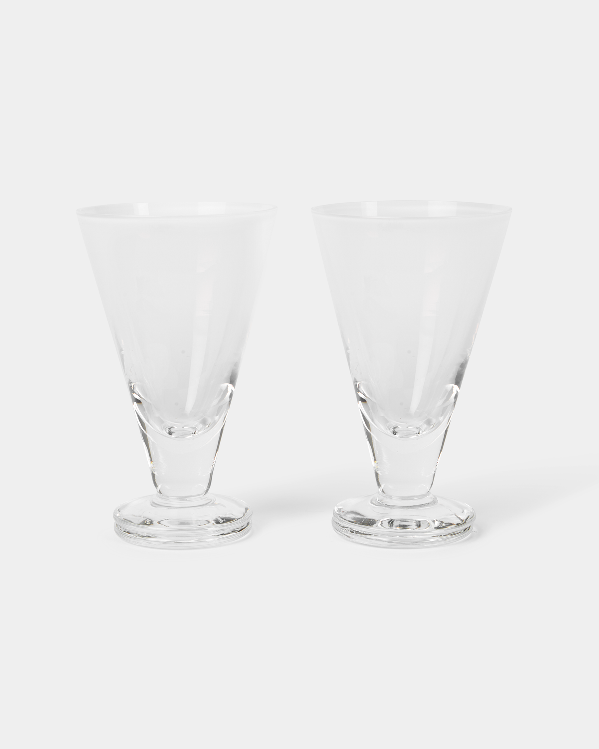 Large Gradient Stemmed Glass Set of 2