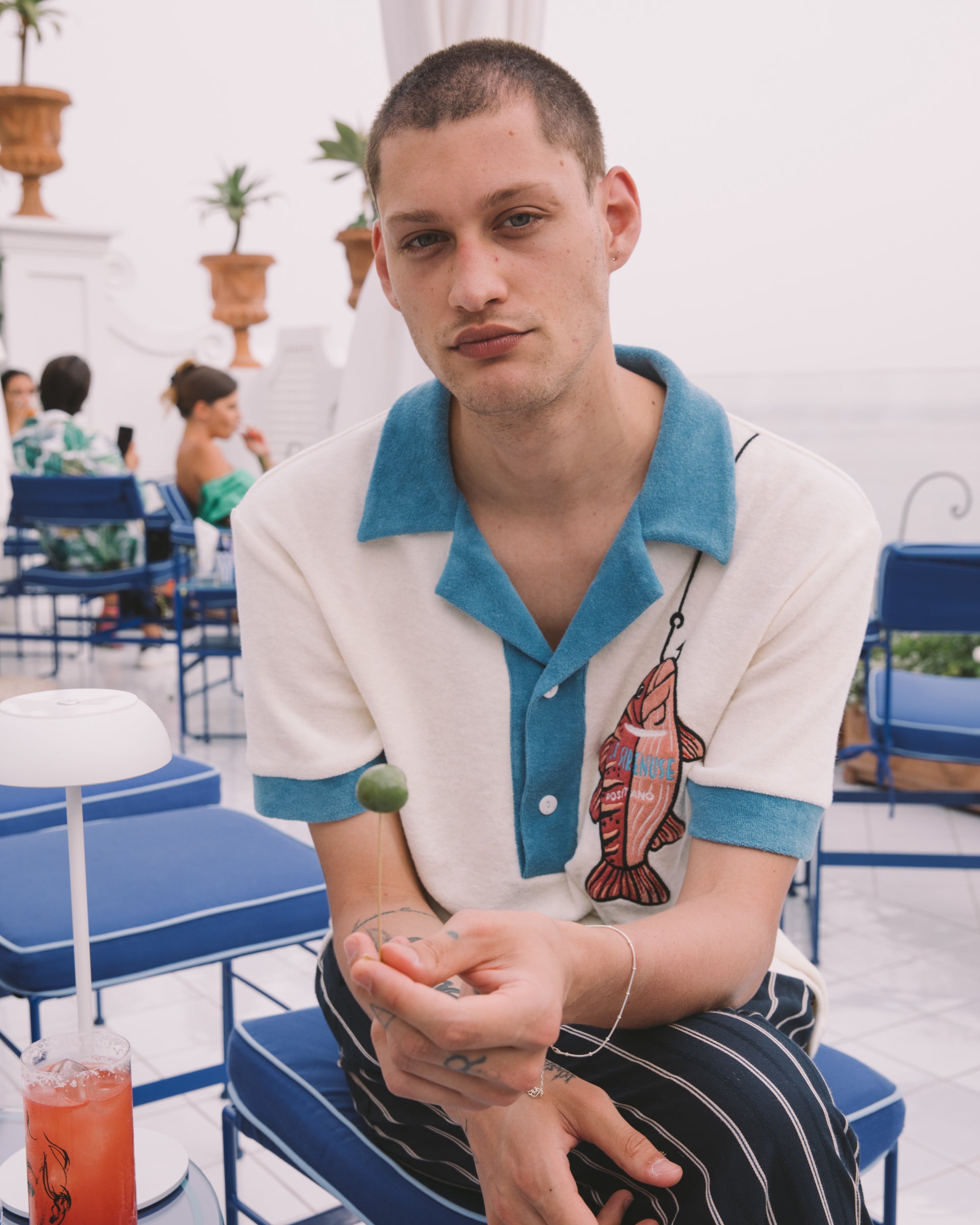 Le Sirenuse Pop-Over Shirt