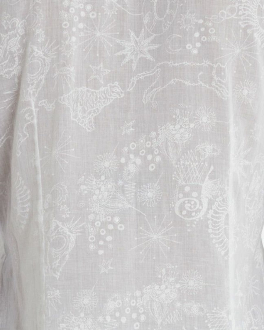 Kadhi Mushroom Cotton Shirt White