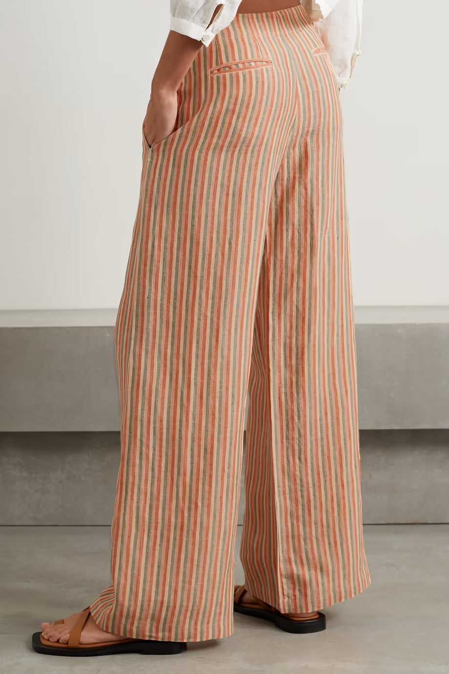 Artemisia Seventies's Stripes Pants Pink