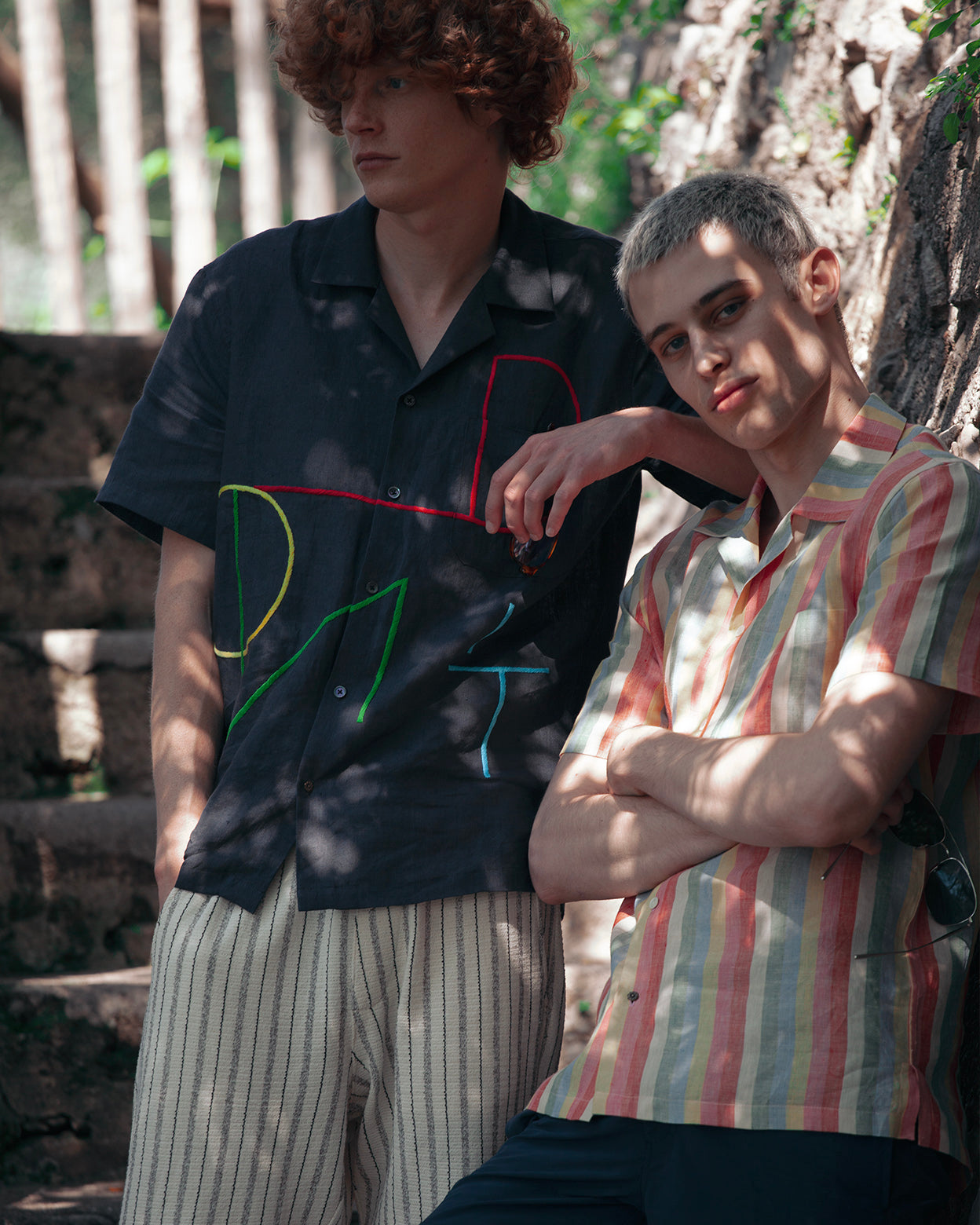 Surfs' up Linen Hawaiian Shirt