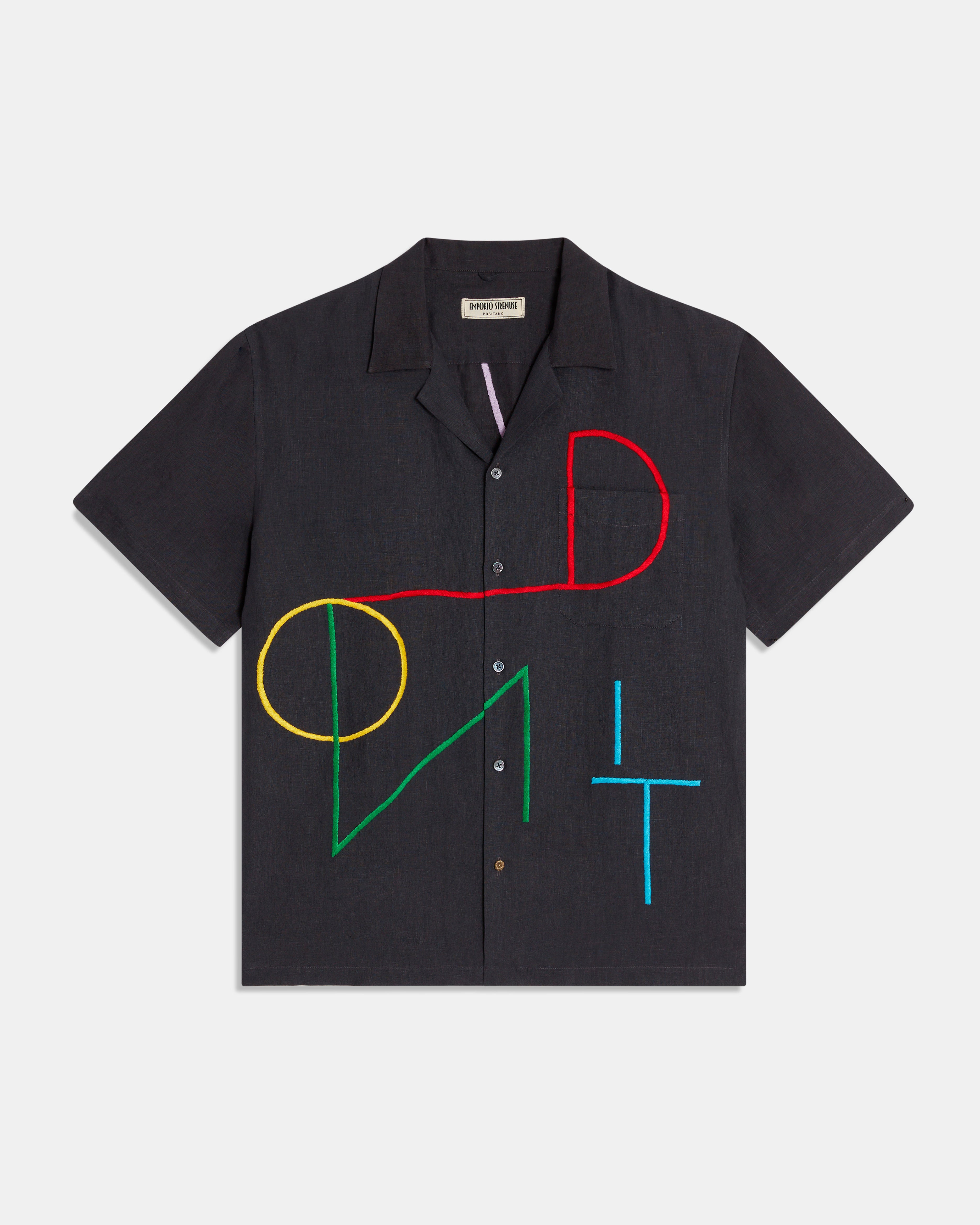 Don't Worry Linen Hawaiian Shirt