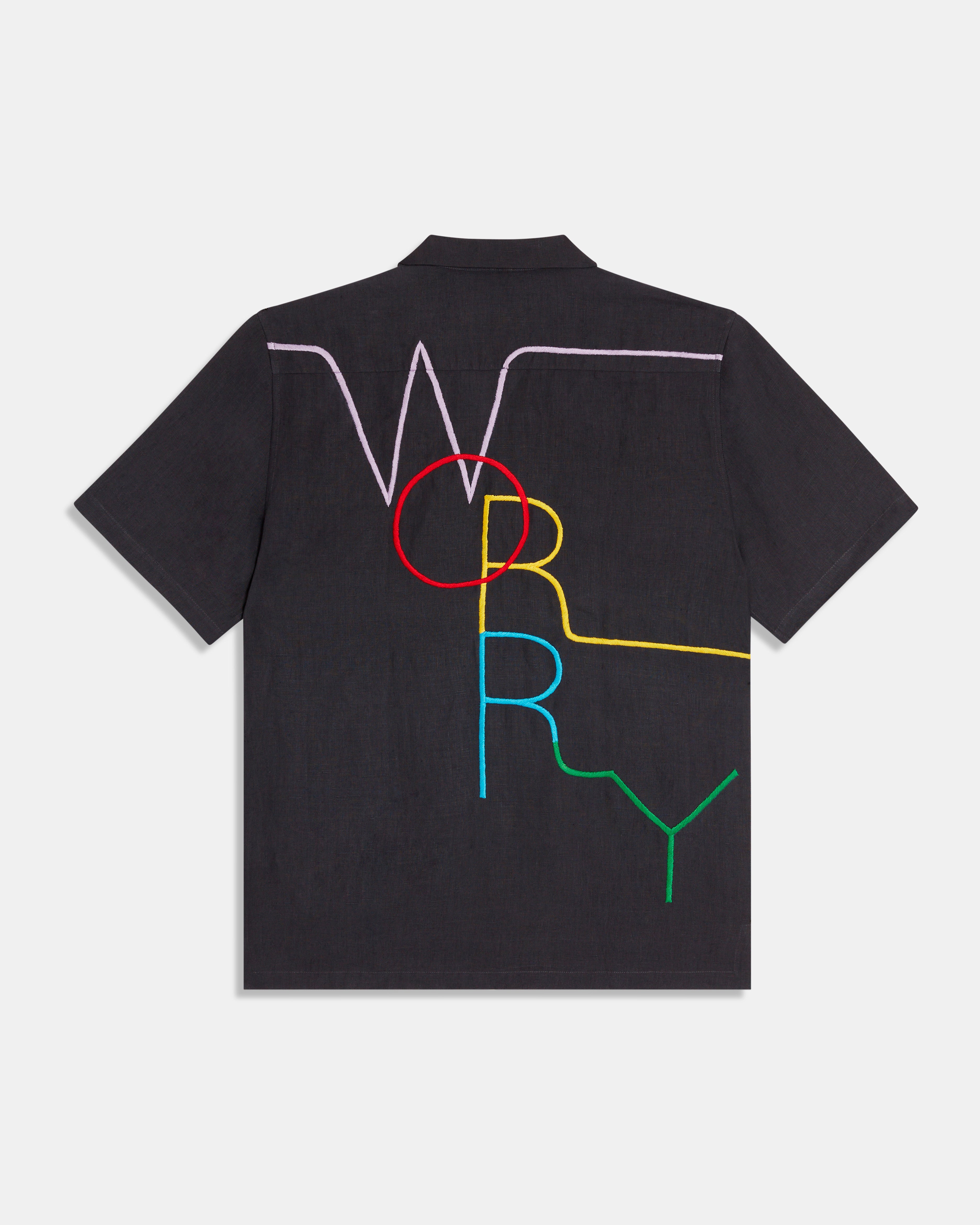 Don't Worry Linen Hawaiian Shirt