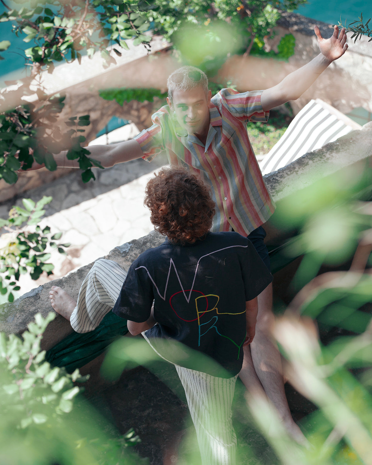 Don't Worry Linen Hawaiian Shirt