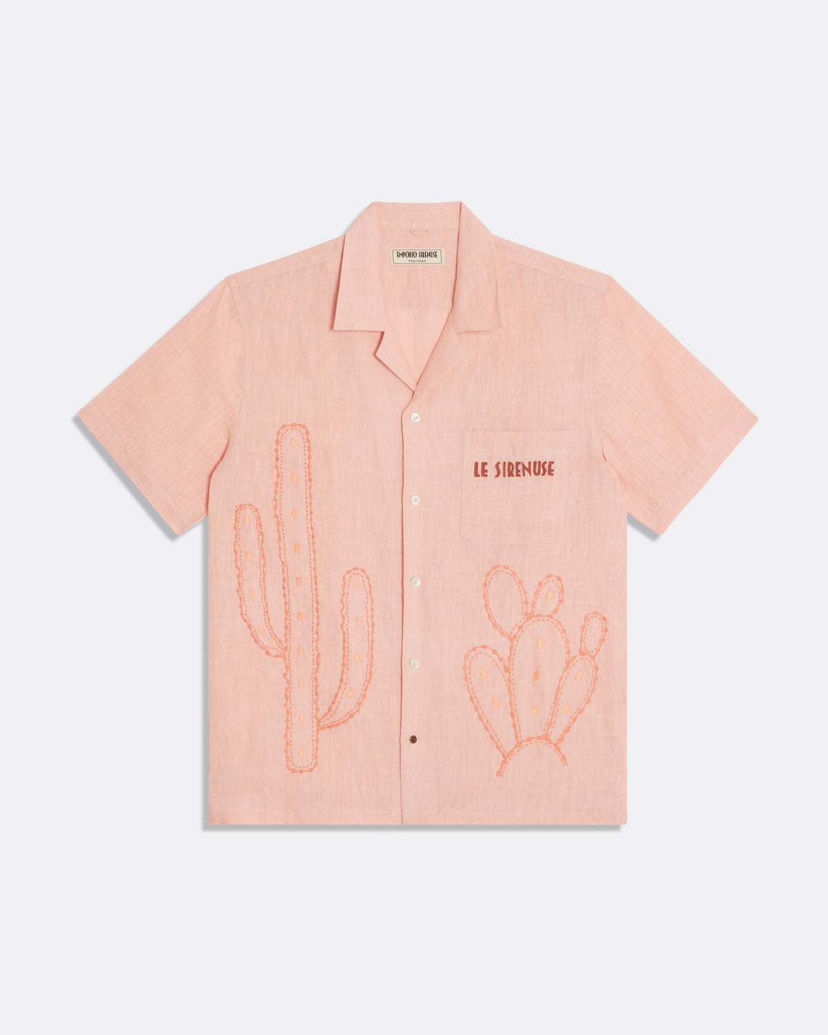 Cactus Linen Hawaiian Shirt