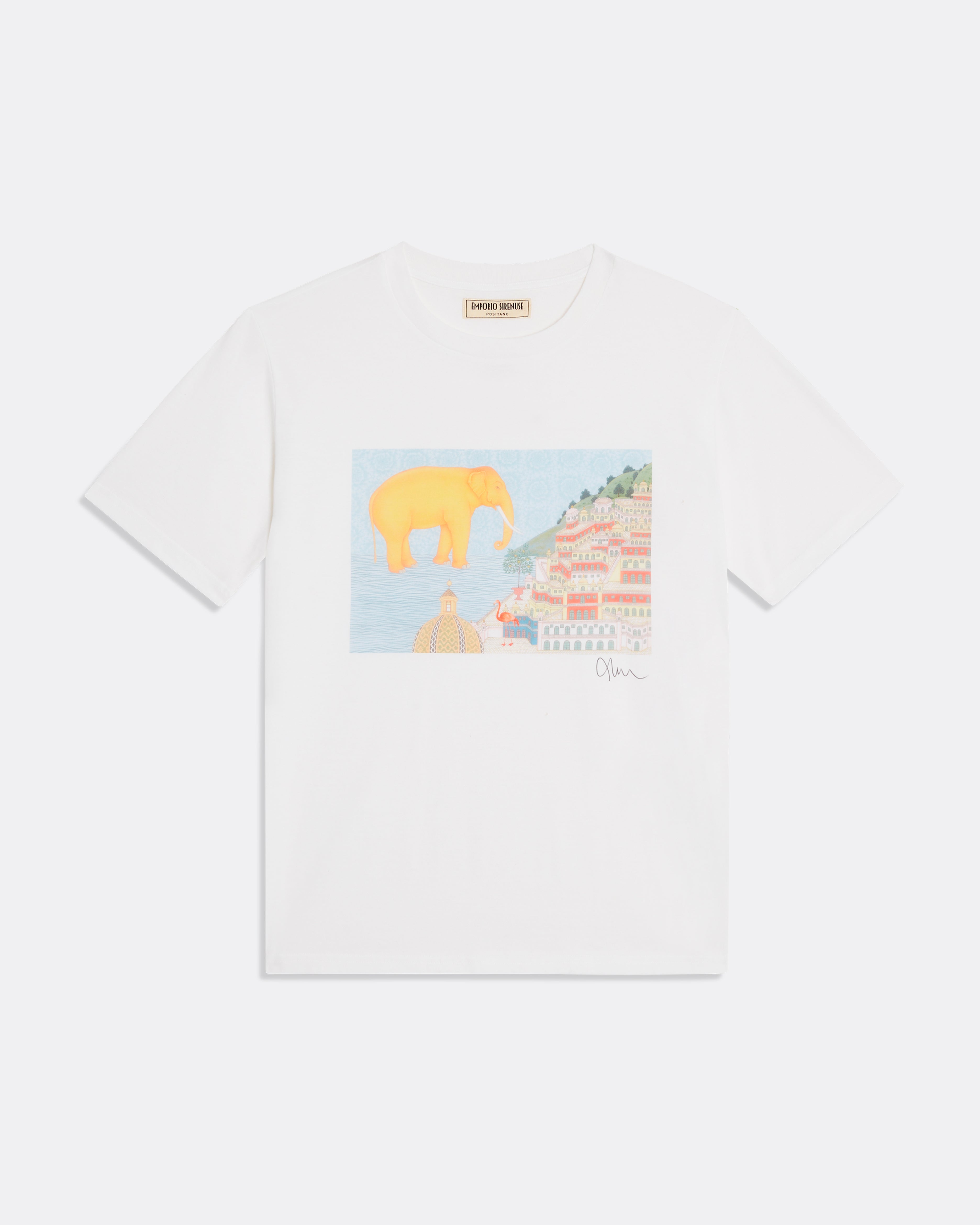 Yellow Elephant Postcard T-Shirt