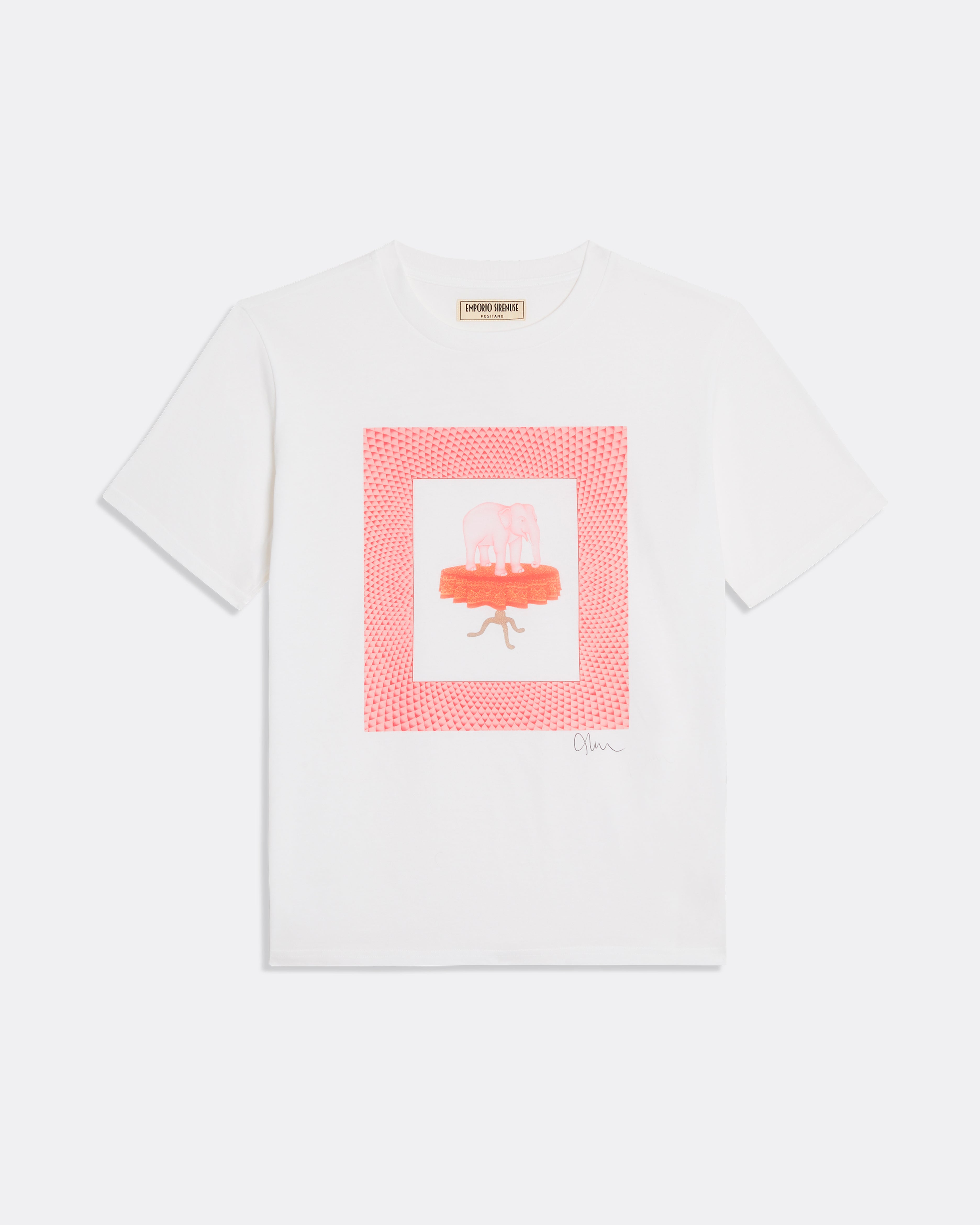 Pink Elephant Postcard T-Shirt