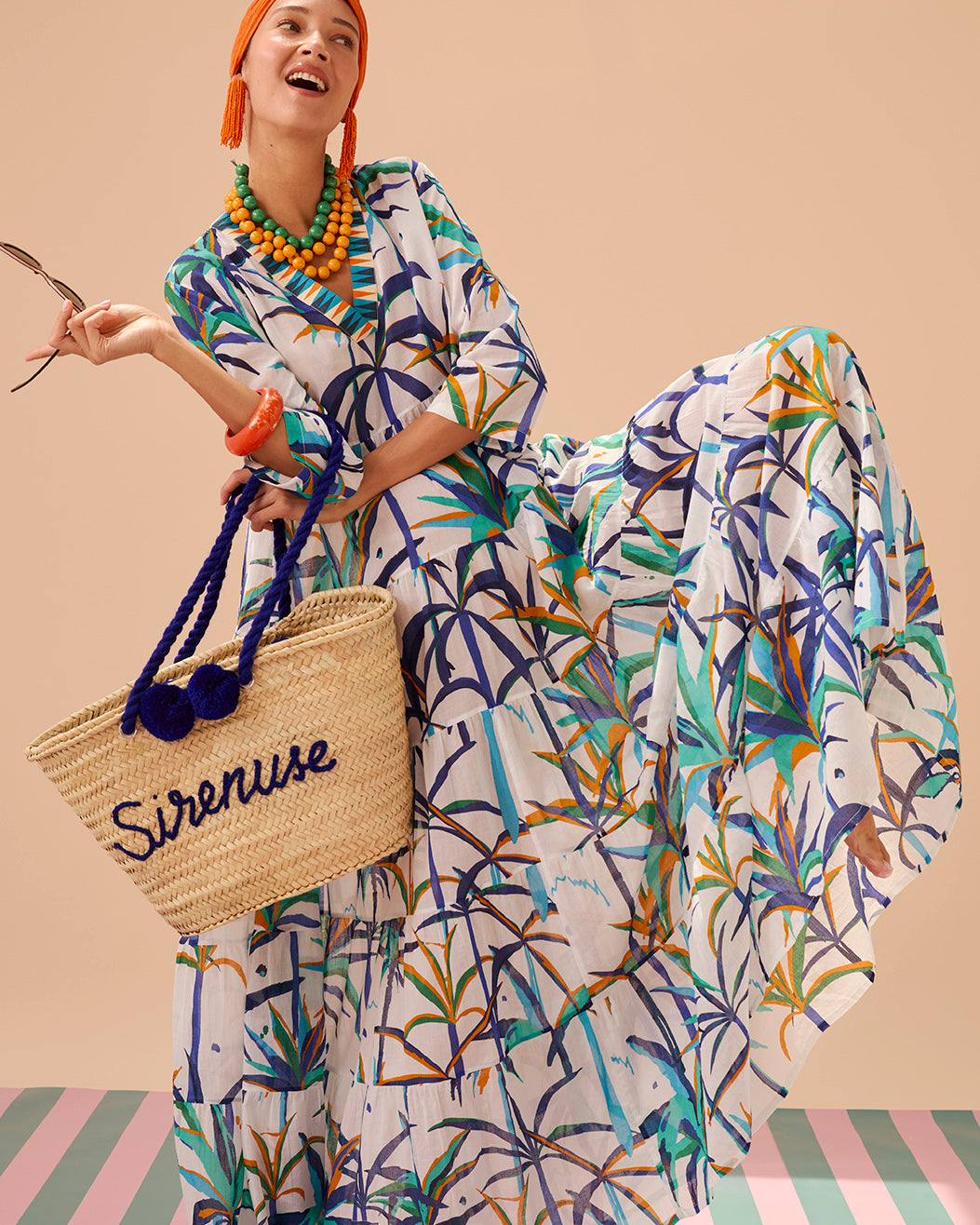 Alba Caftan in Tropical Sunset