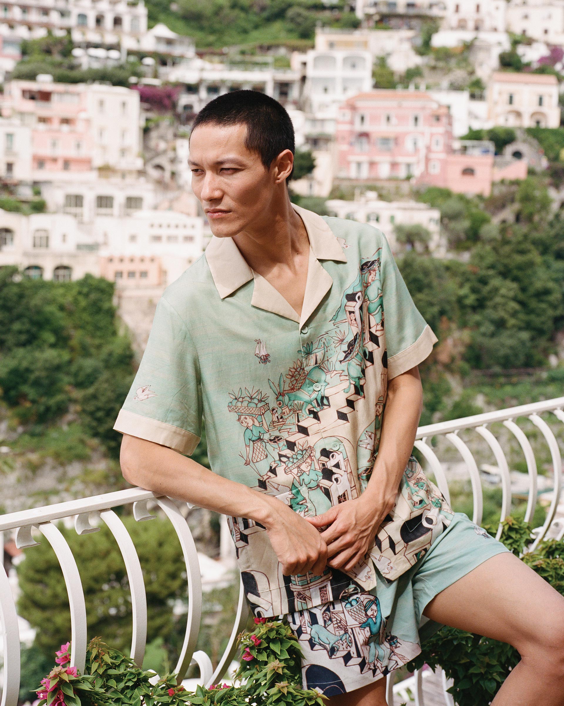 Le Sirenuse Swim Trunks by Lucio Liguori