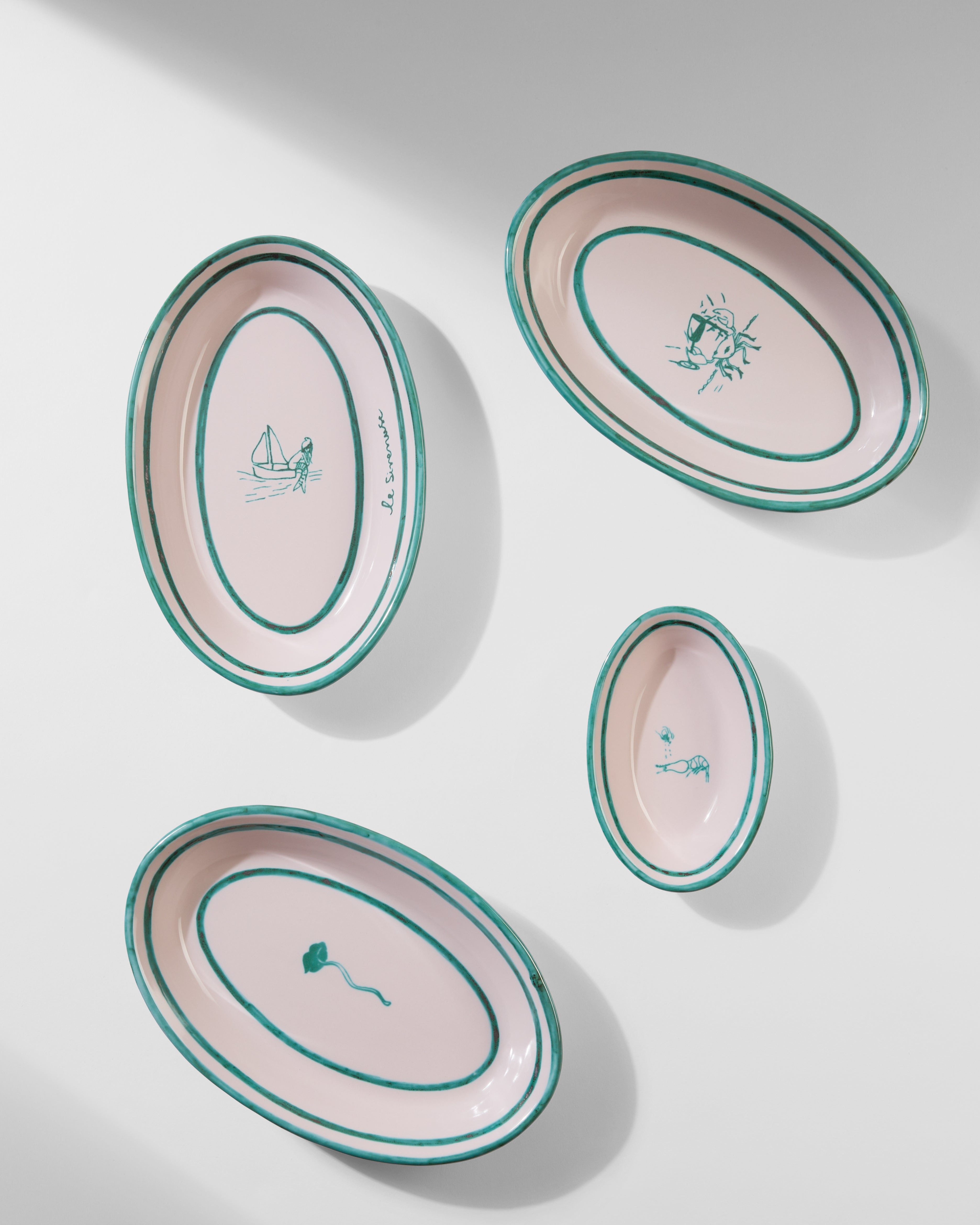 Large Siren Serving Plate