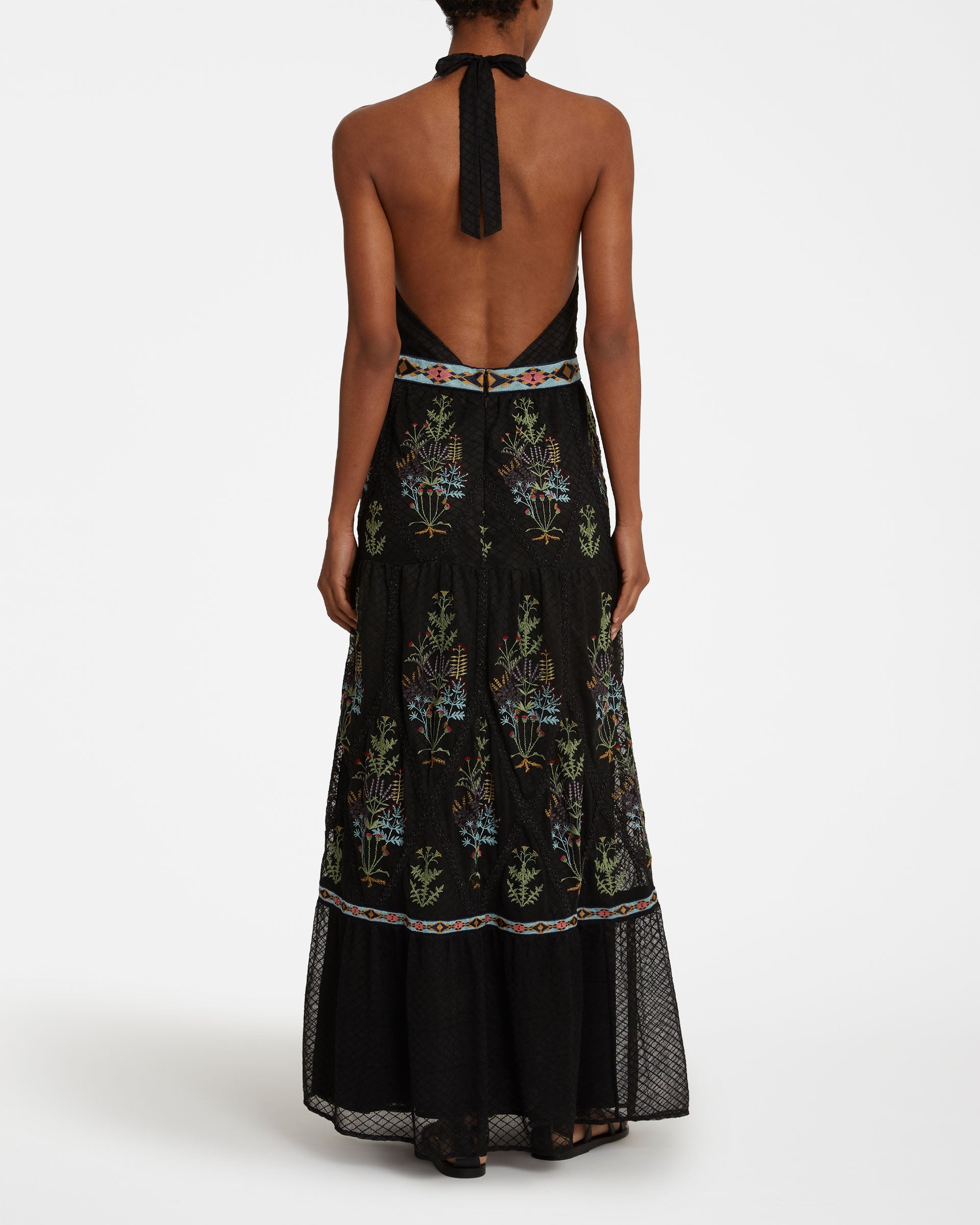 Clelia Dress with Agra Embroidery