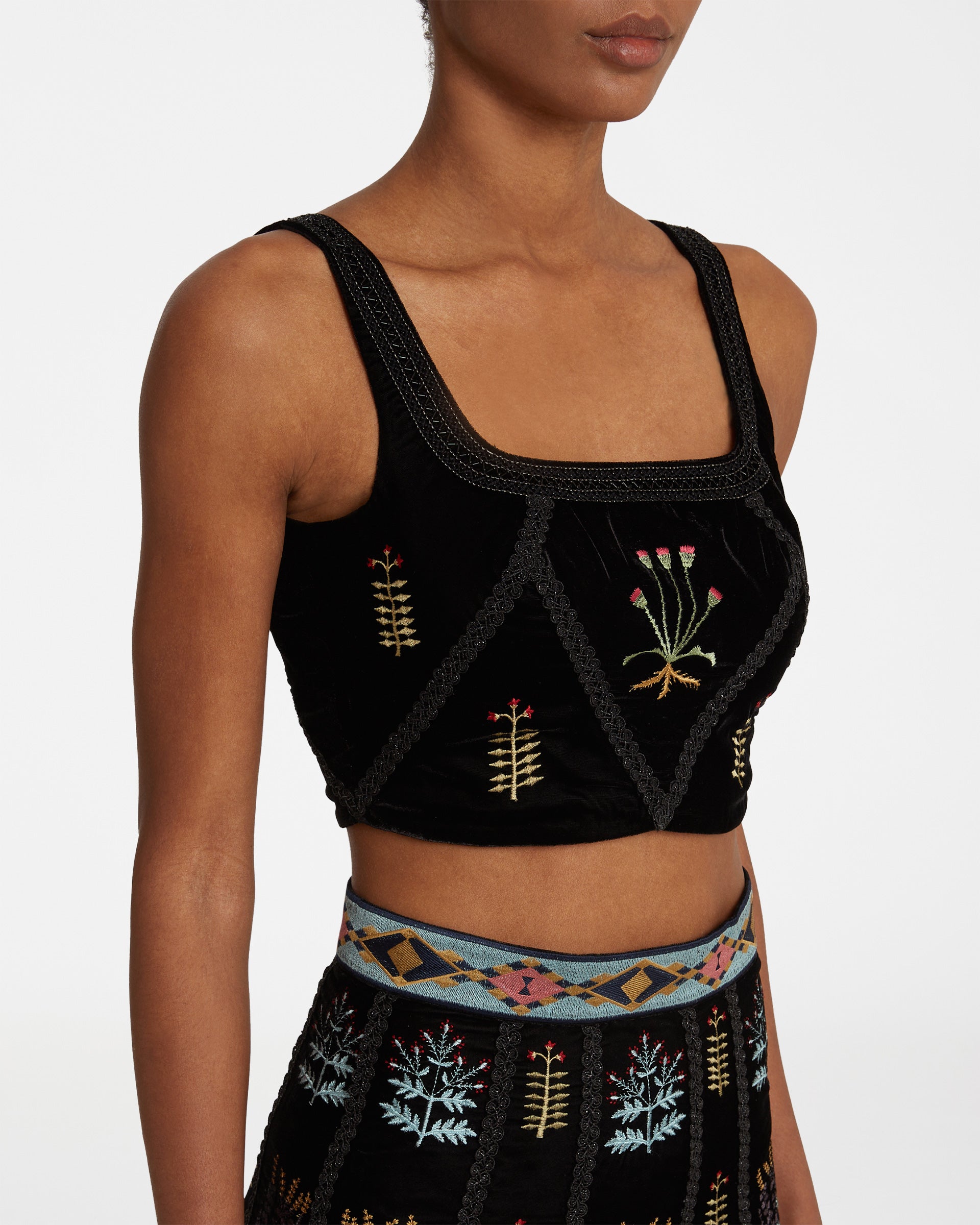 Cindarella Top with Agra Embroidery