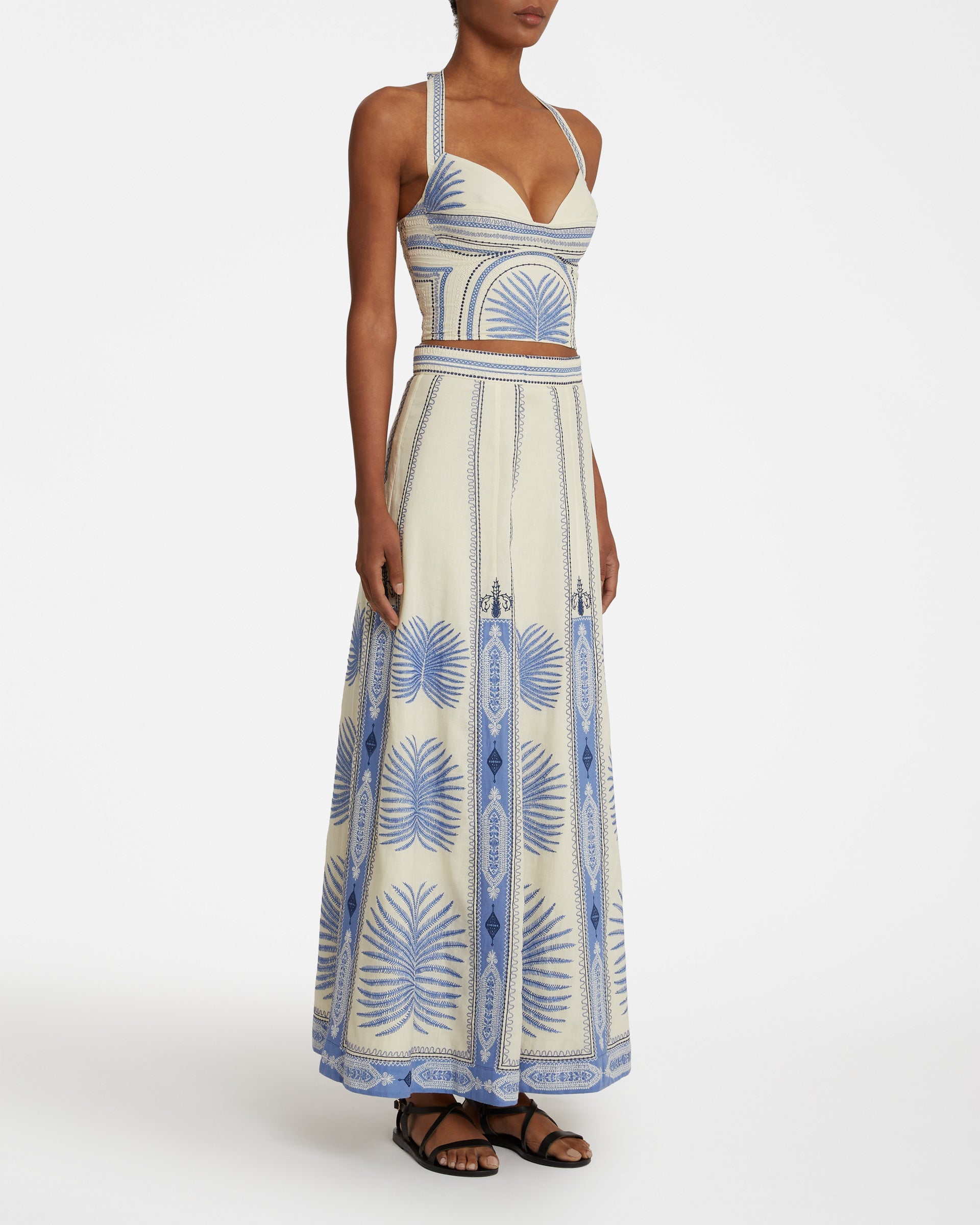 Camille Skirt with Chios Embroidery