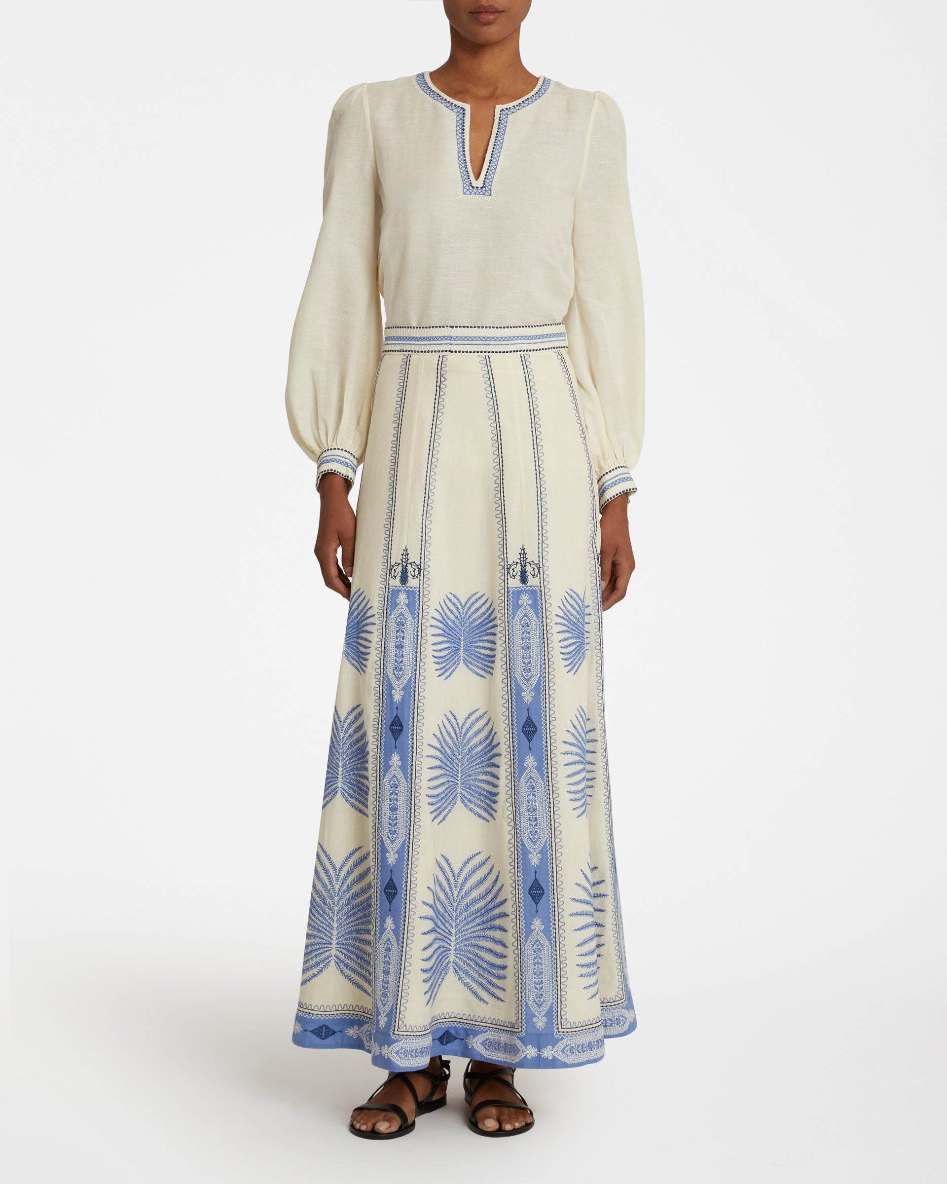 Vera Blouse with Chios Embroidery
