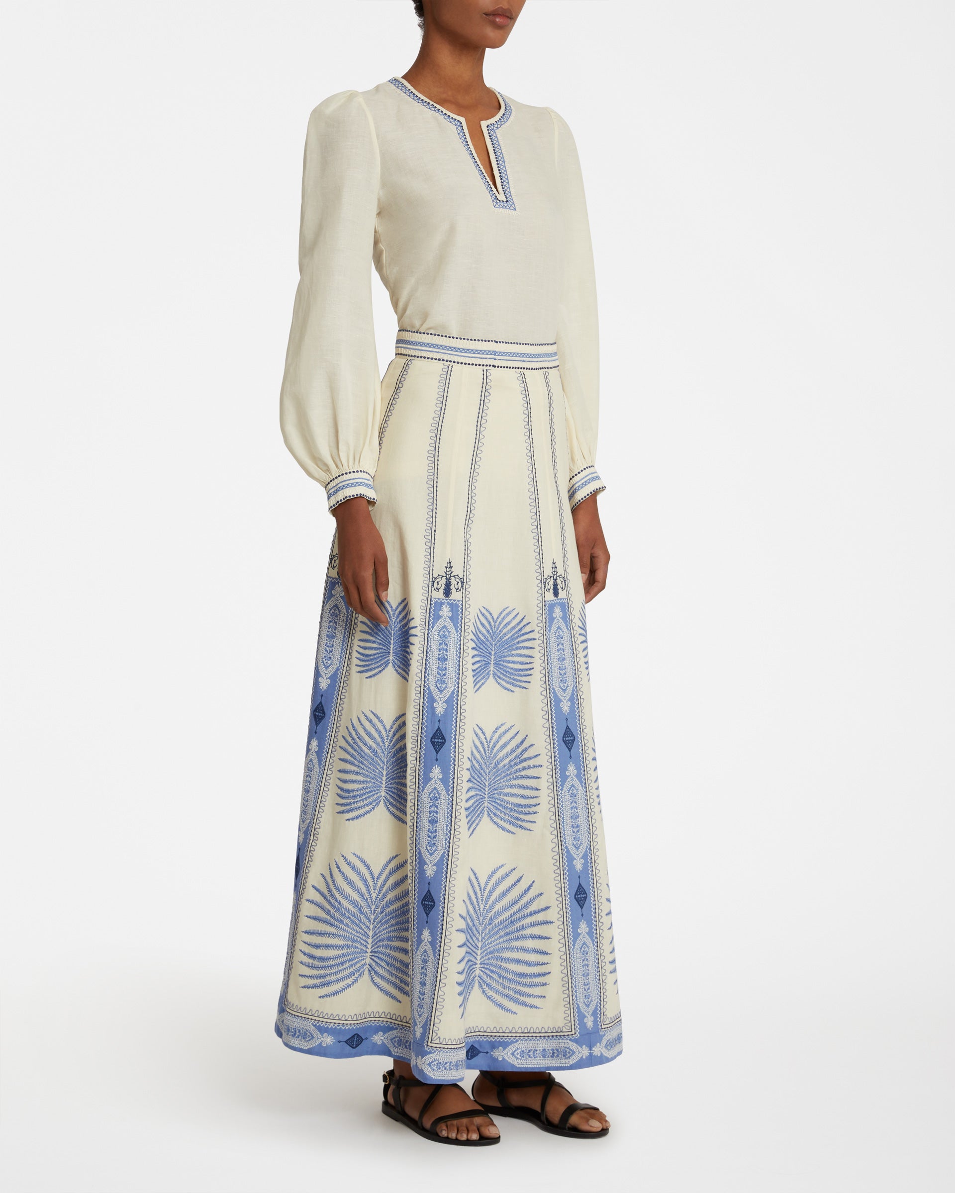 Vera Blouse with Chios Embroidery