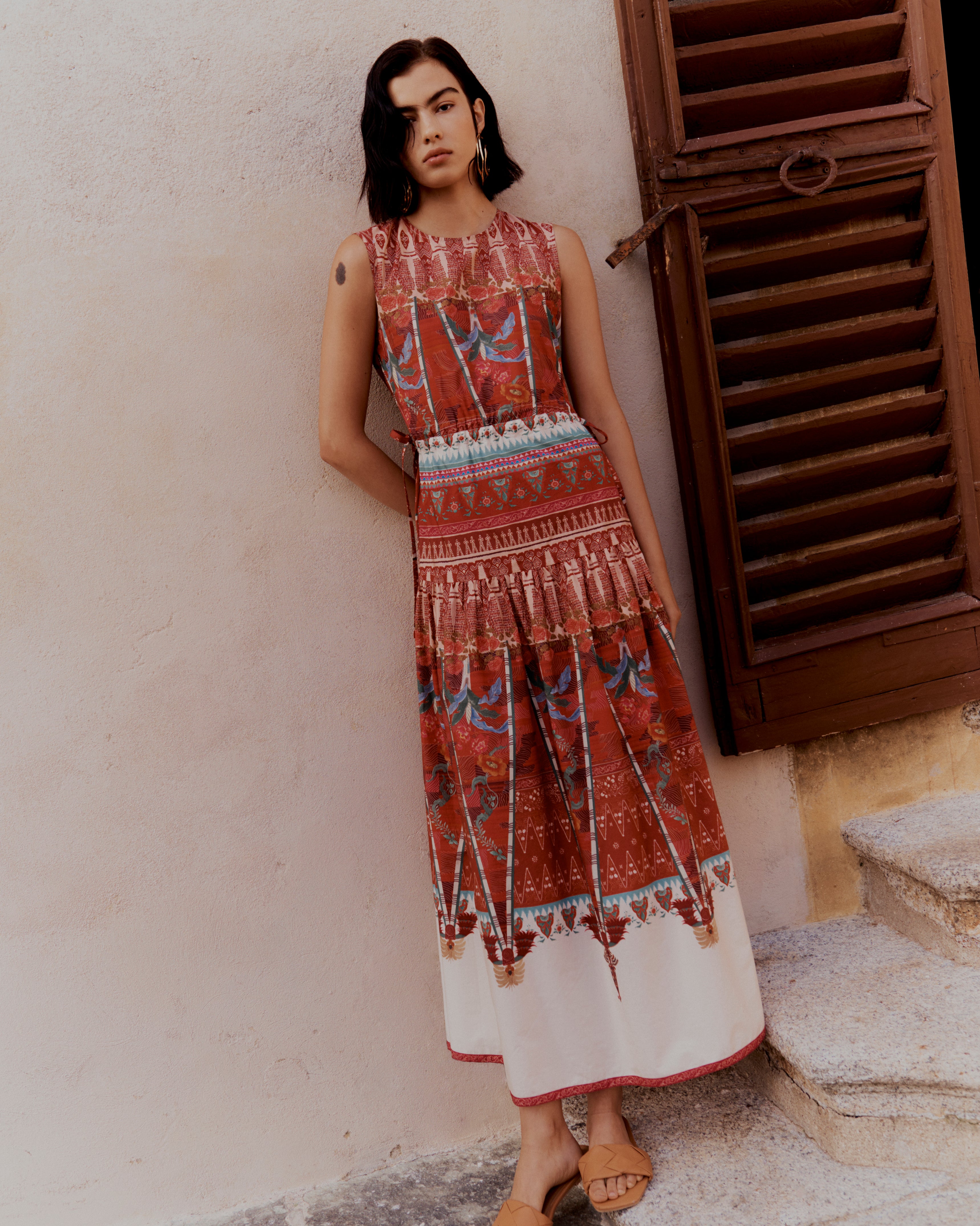 Pulcheria Dress in Saladin Print