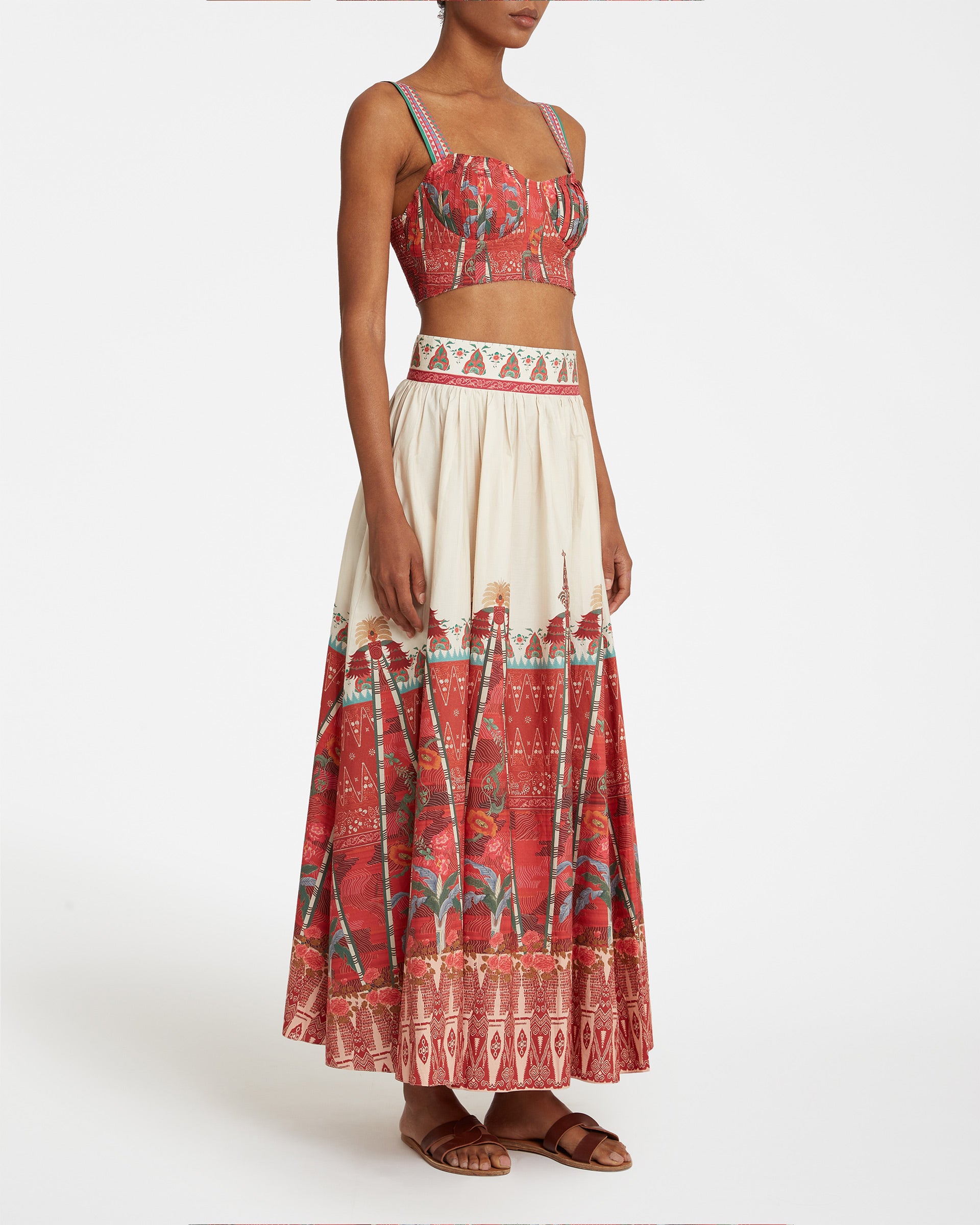 Ombretta Skirt in Saladin Print
