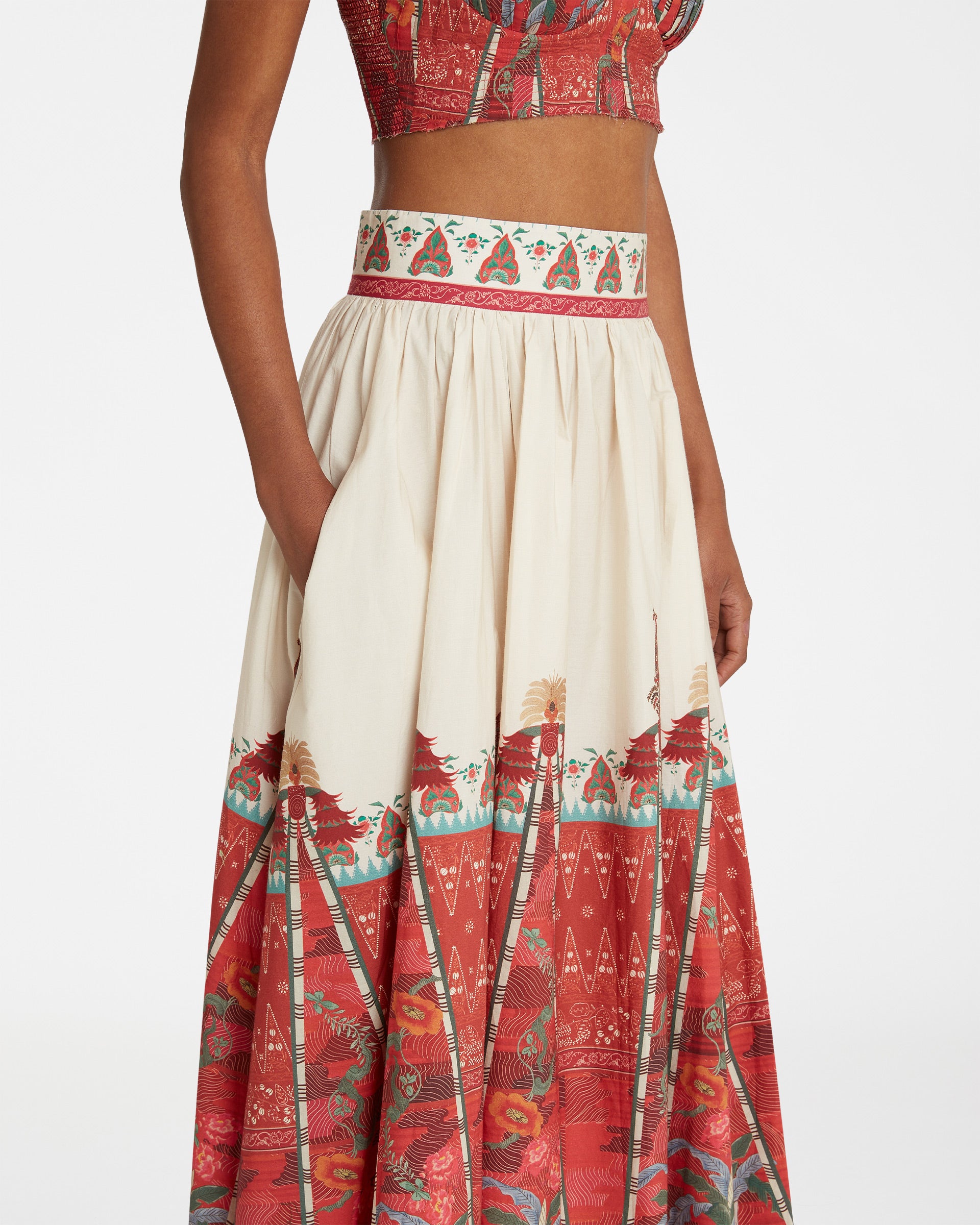 Ombretta Skirt In Saladin Print