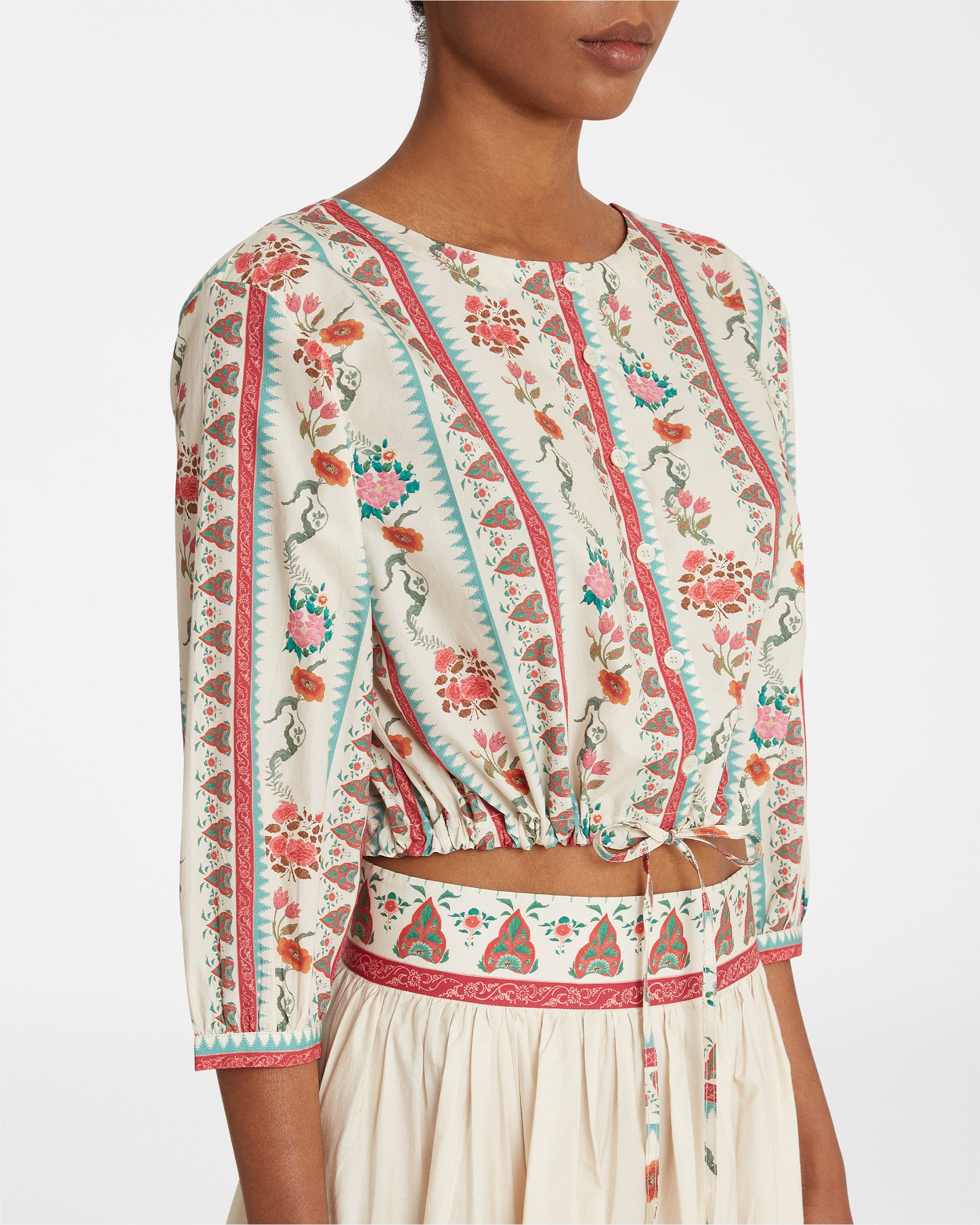 New Jinny Blouse in Saladin Print