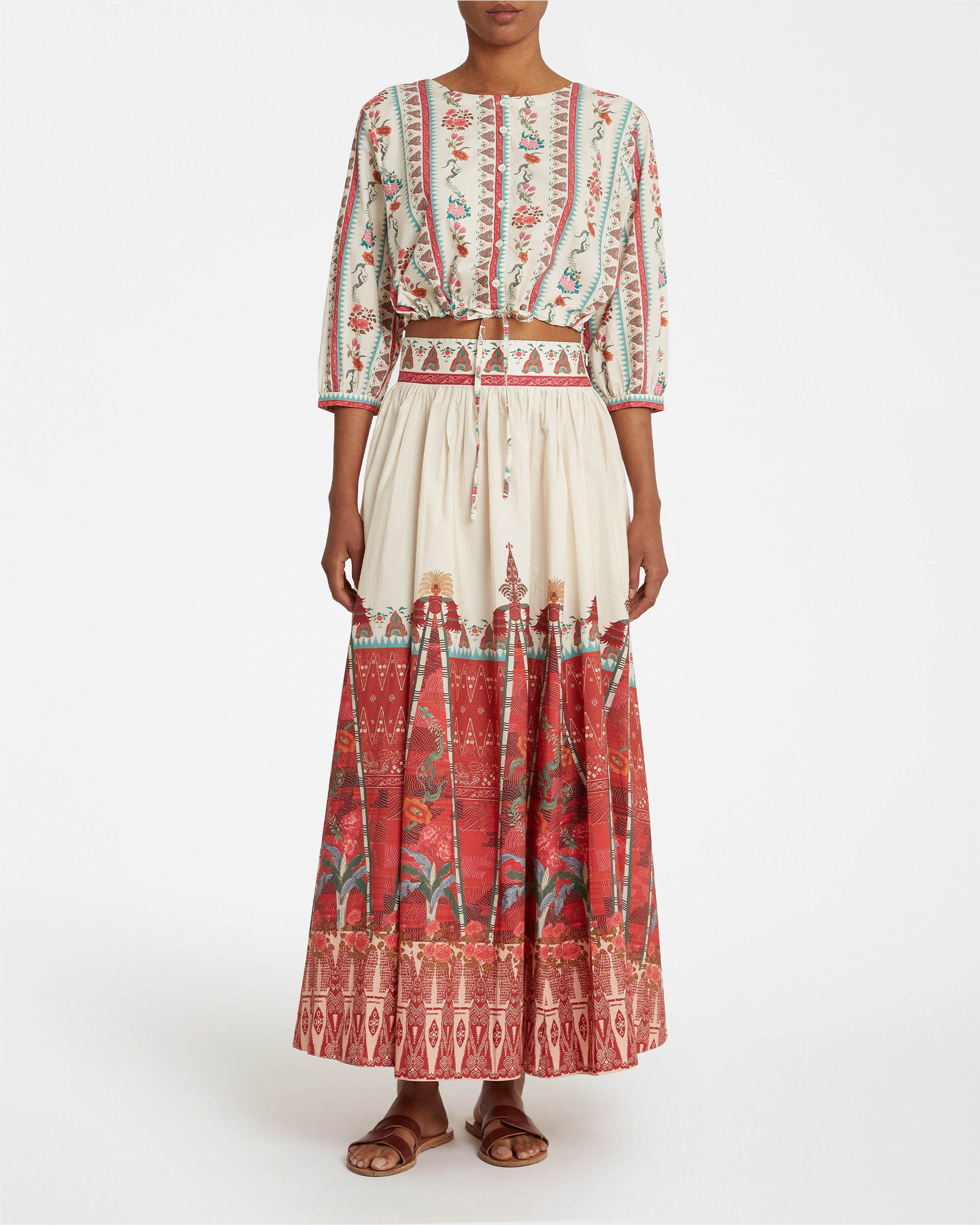 New Jinny Blouse in Saladin Print