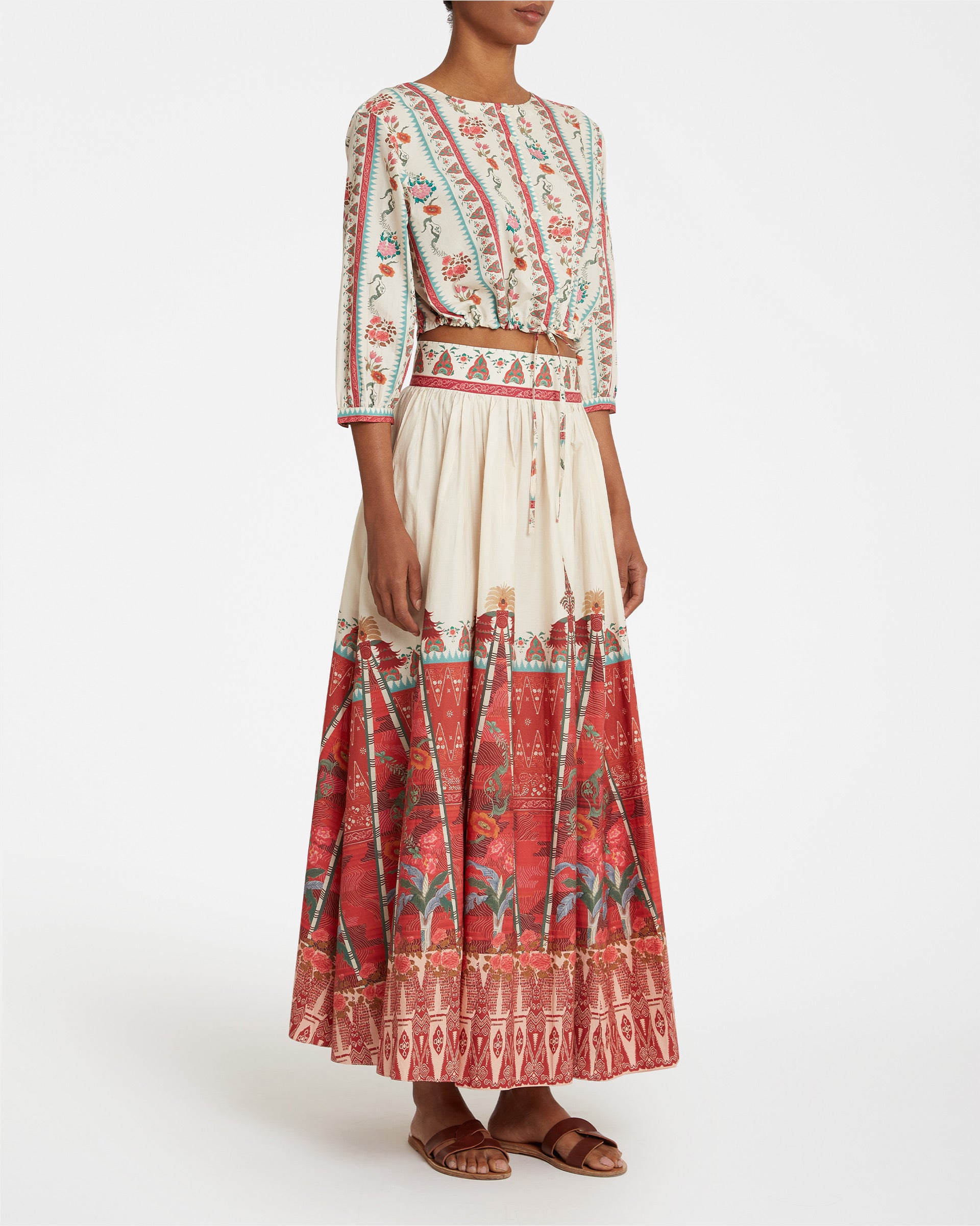 New Jinny Blouse in Saladin Print