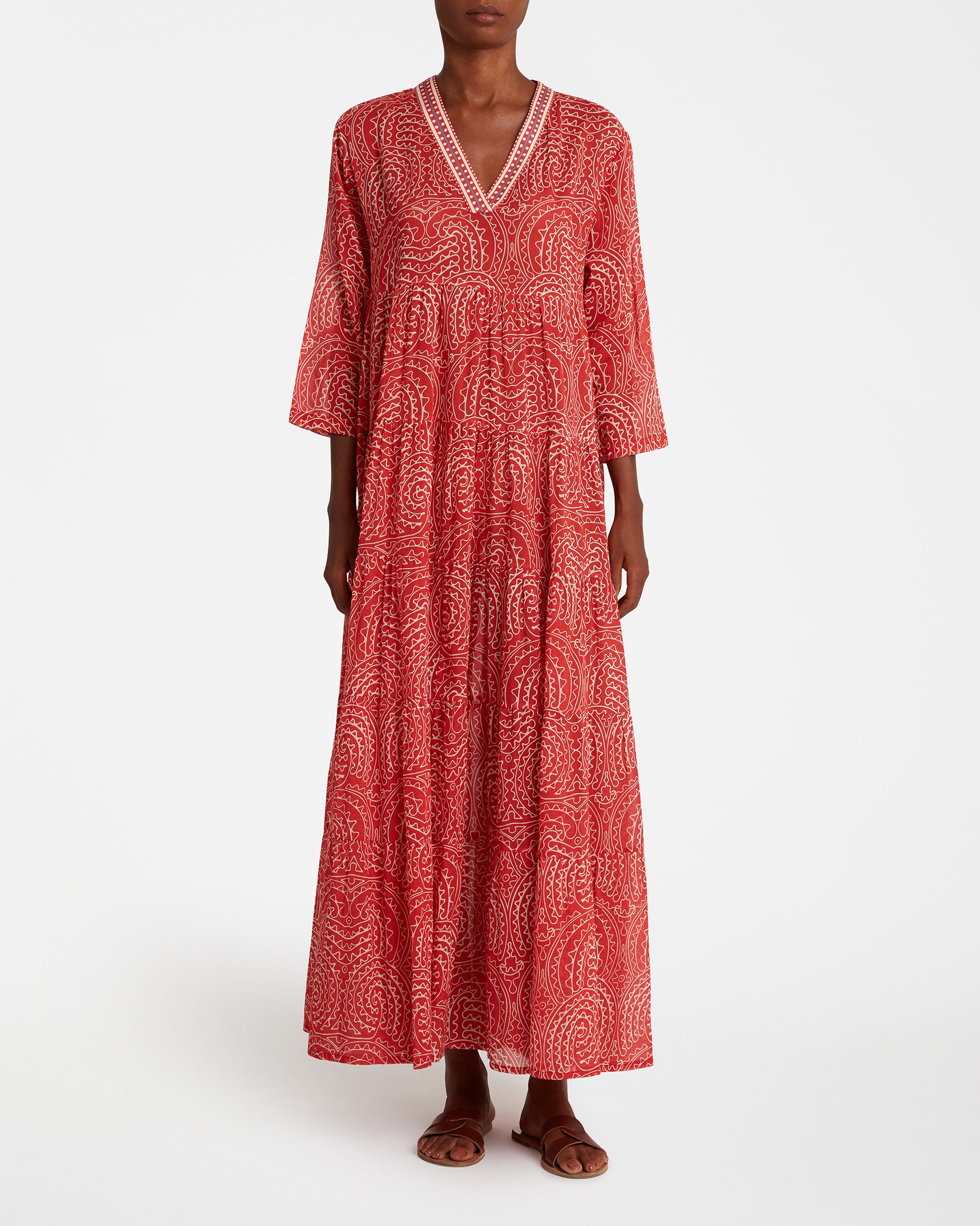 Alba Caftan in Trebisonda Print