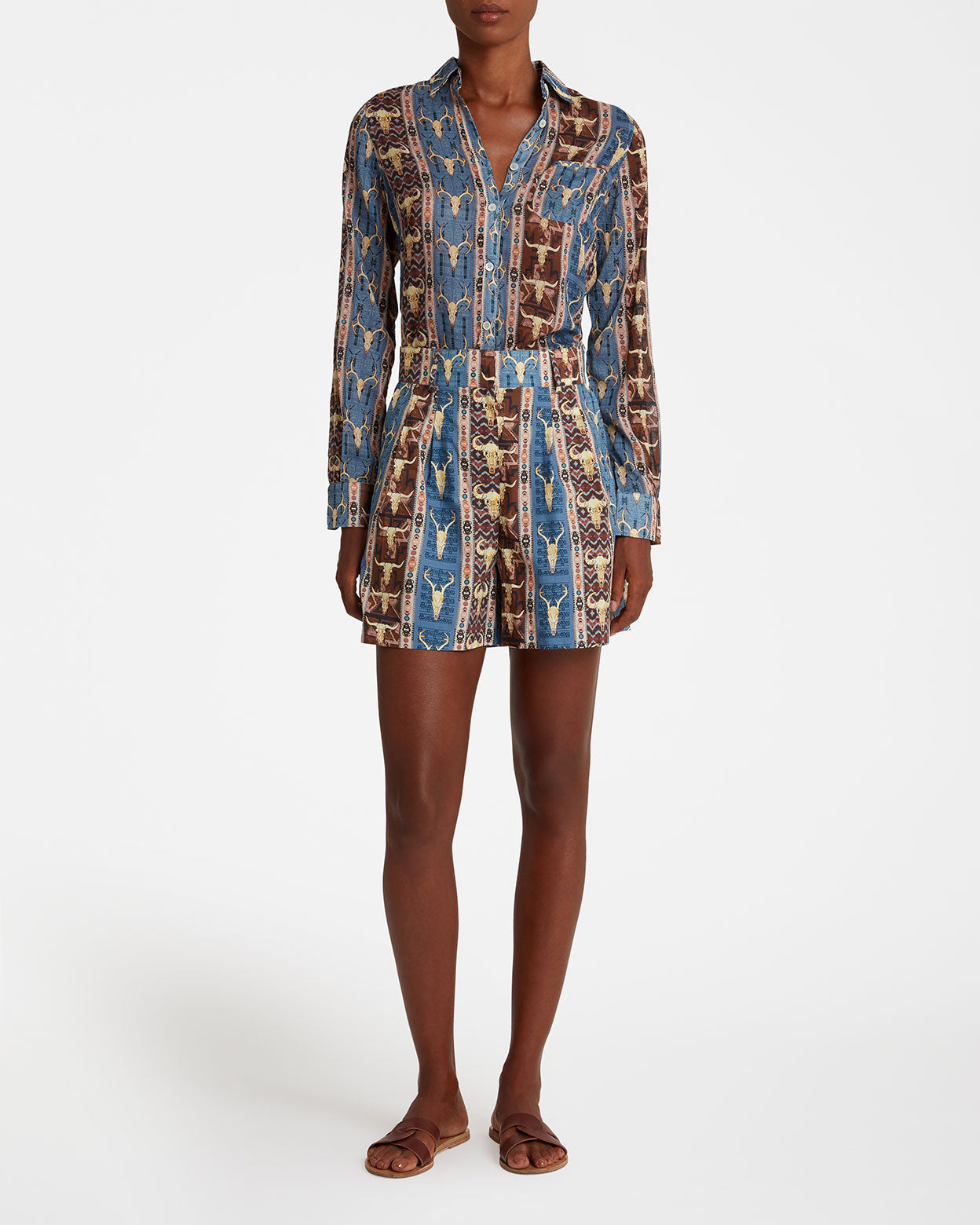 Beatrice Shorts in Arizona Print