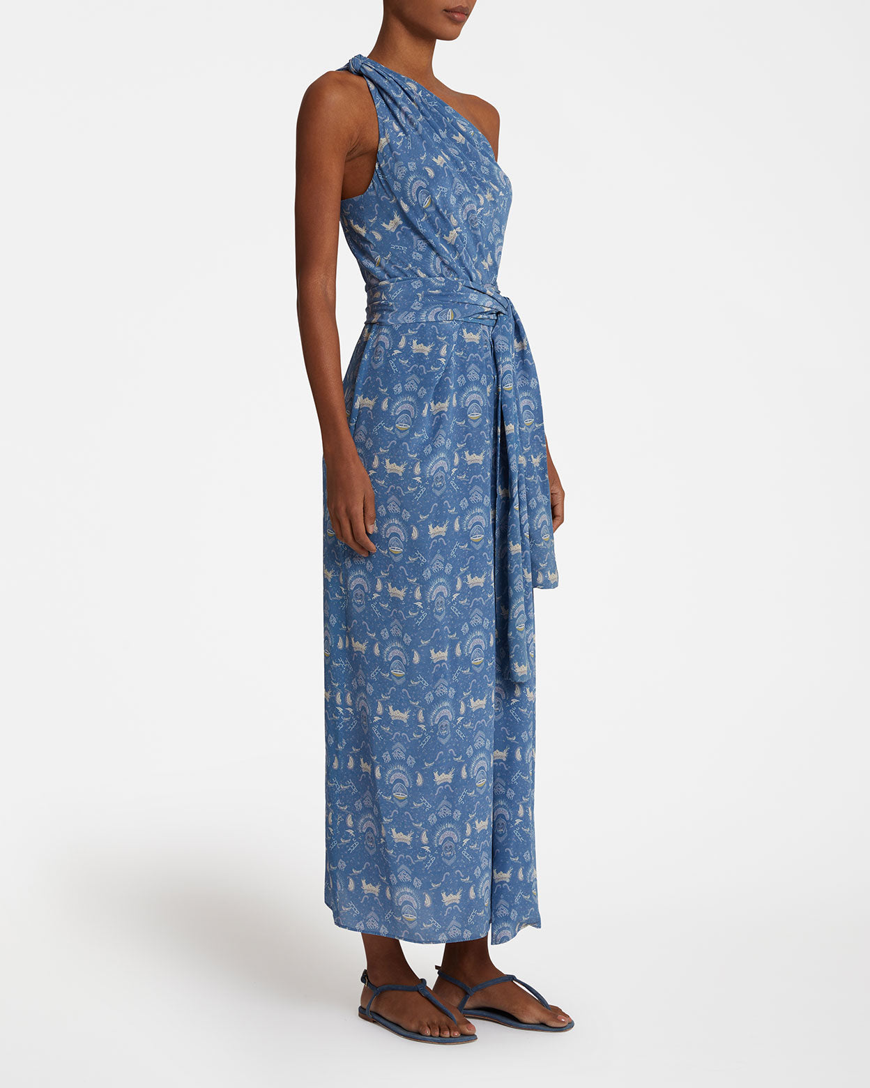 Augusta Dress in Silk Batik