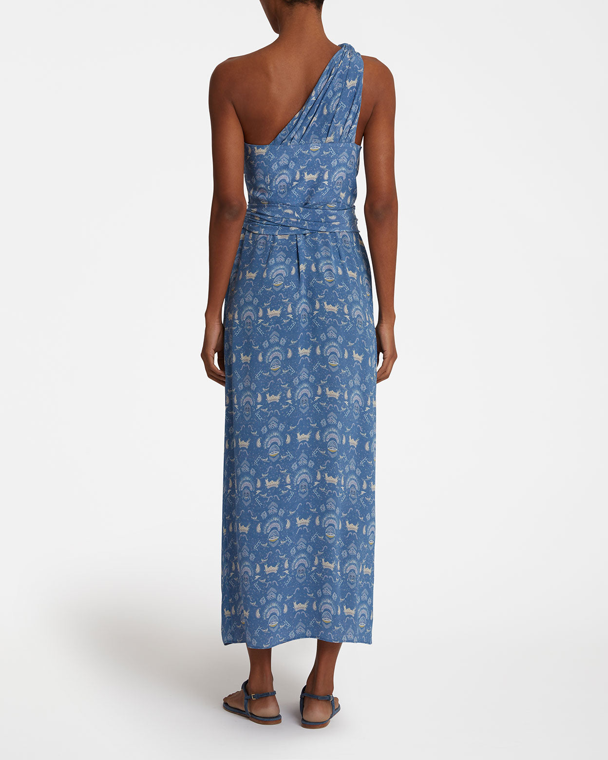 Augusta Dress in Silk Batik