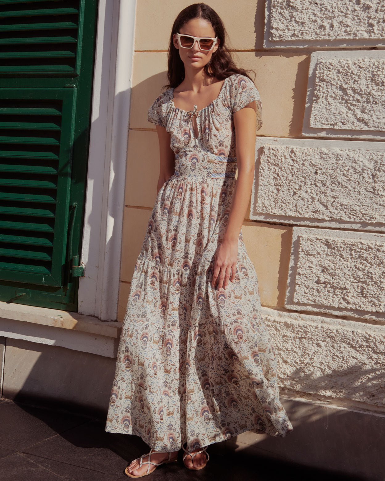 Chloe Dress in Batik Print