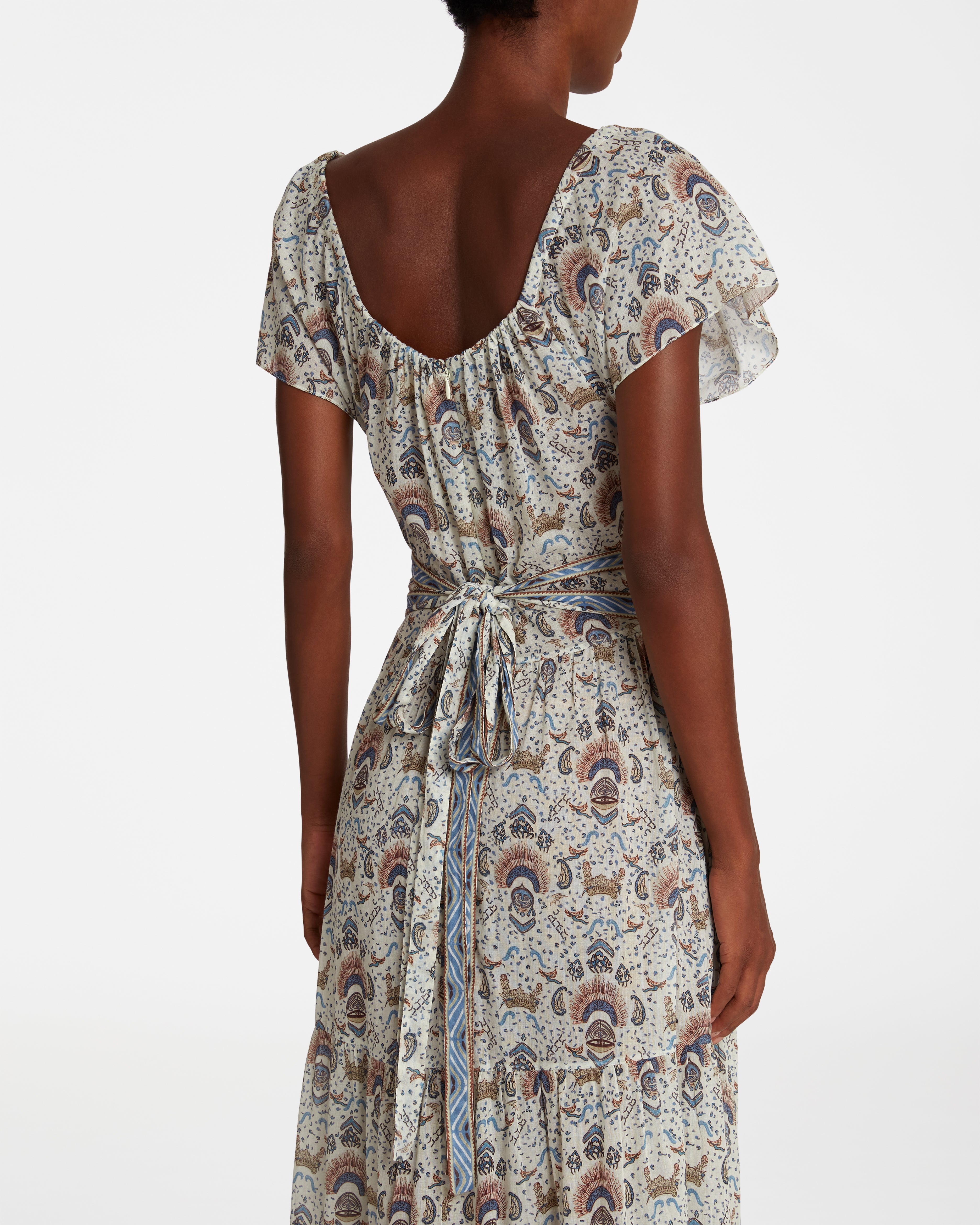 Chloe Dress in Batik Print
