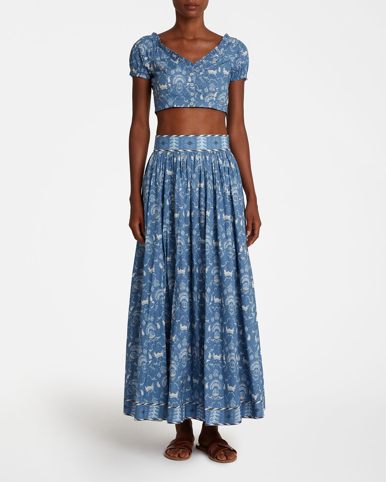 Ombretta Skirt in Batik Print