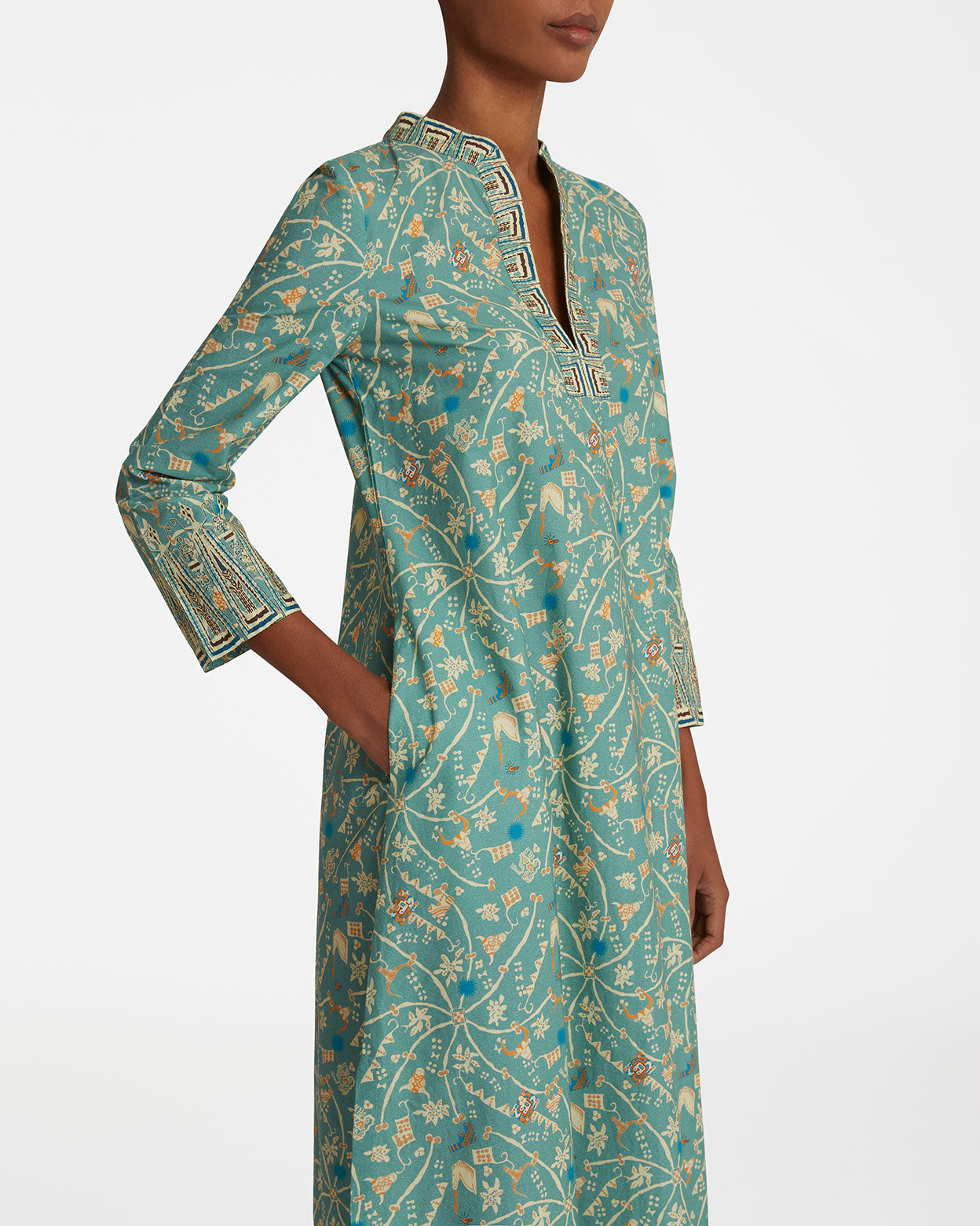 Giada Caftan in Girandole Print