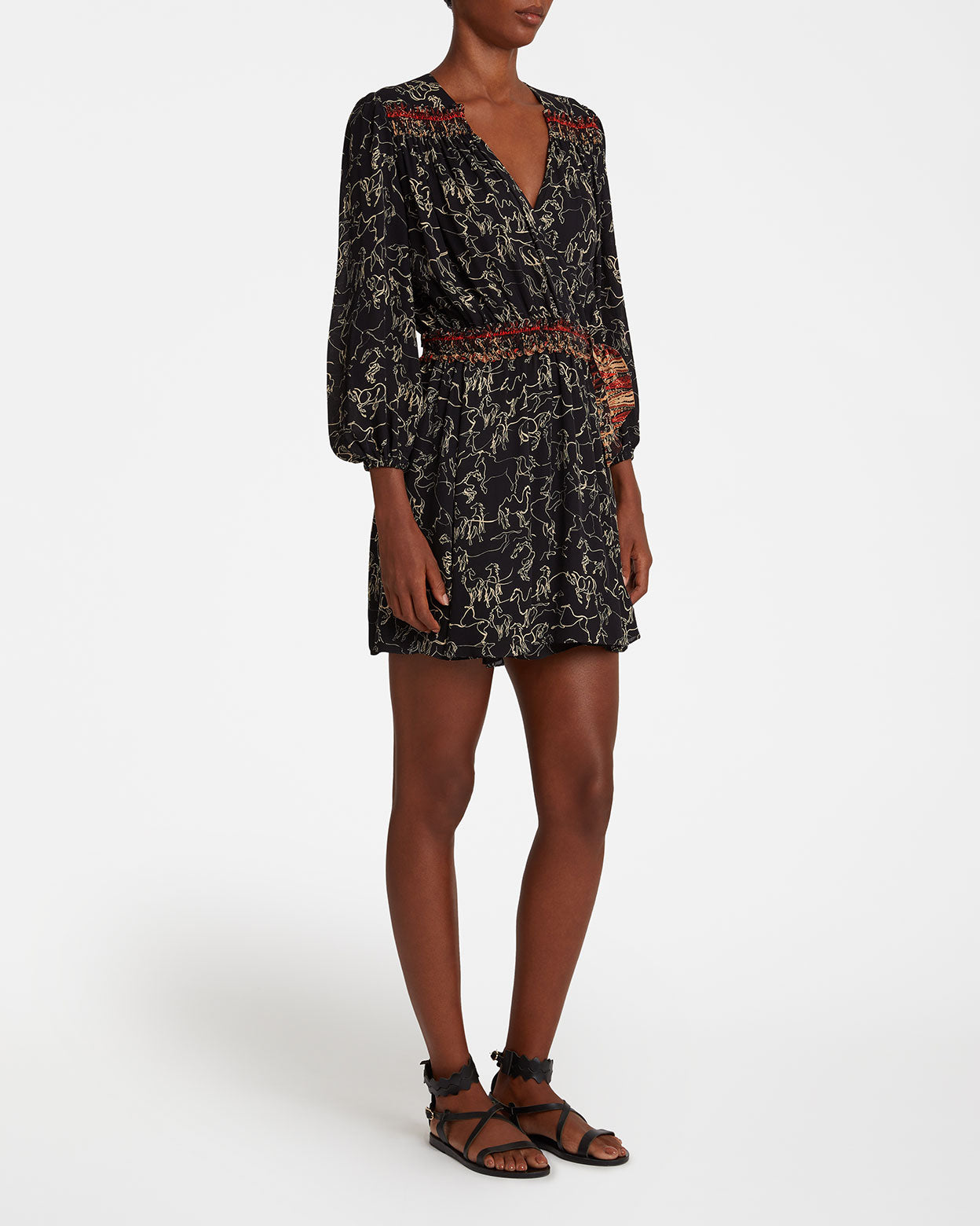 Shelby Dress in Wild Horse print