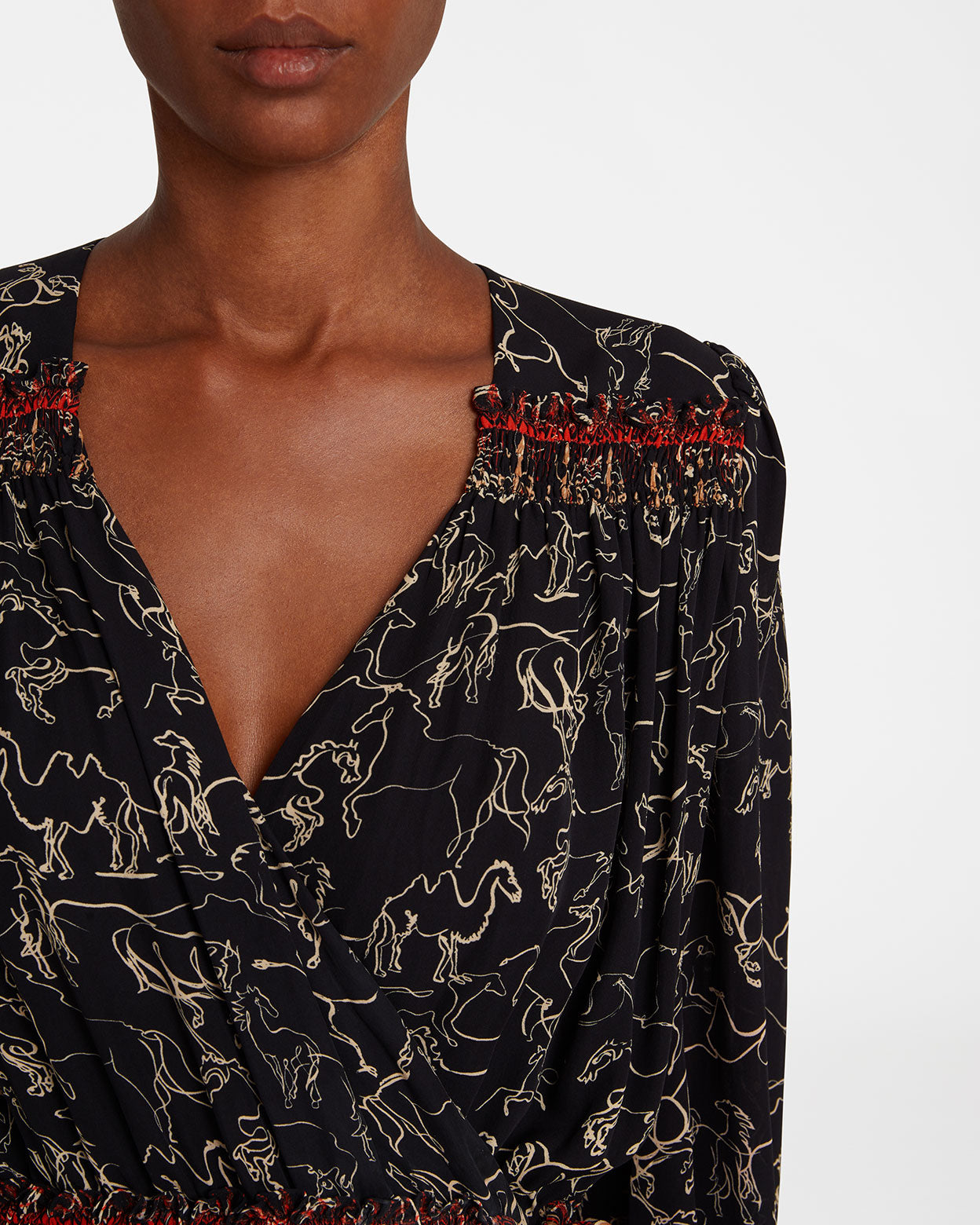 Shelby Dress in Wild Horse print