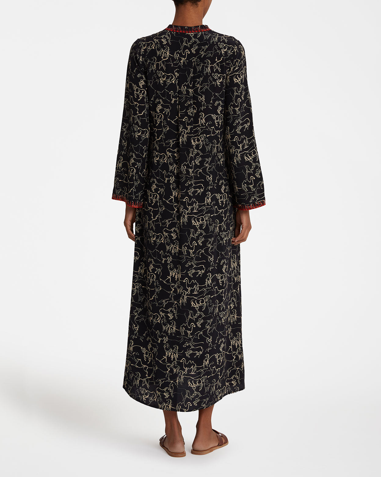 Jenna Caftan in Wild Horse Print