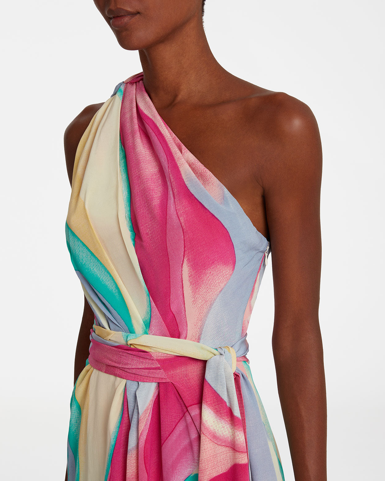 Augusta Dress in Orchidea Silk