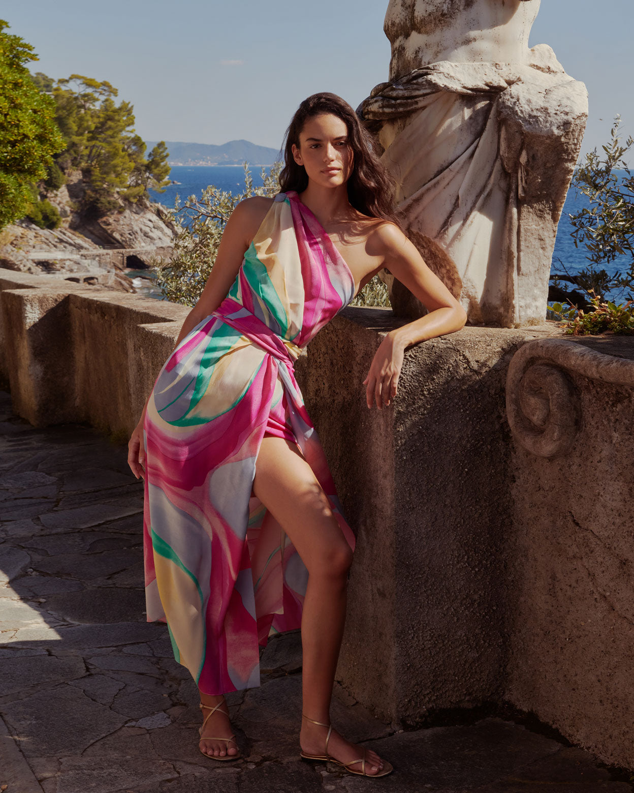 Augusta Dress in Orchidea Silk