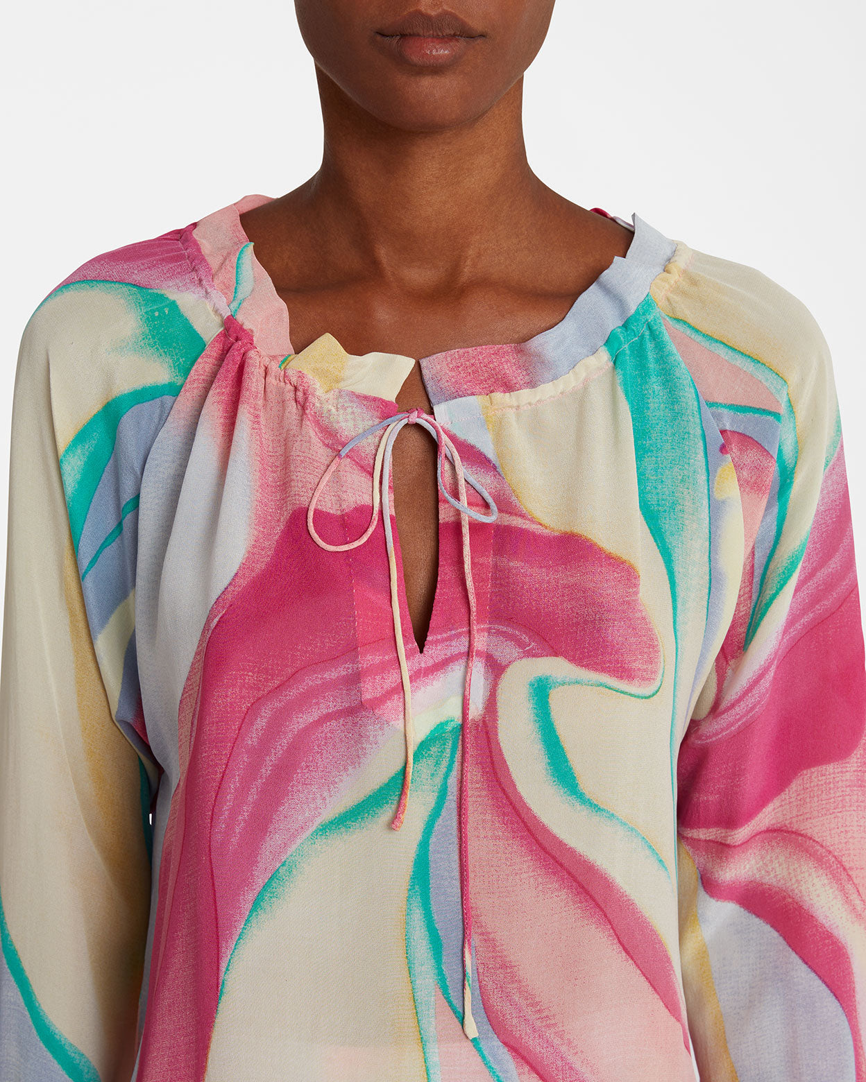 Radikha Shirt in Orchidea Silk