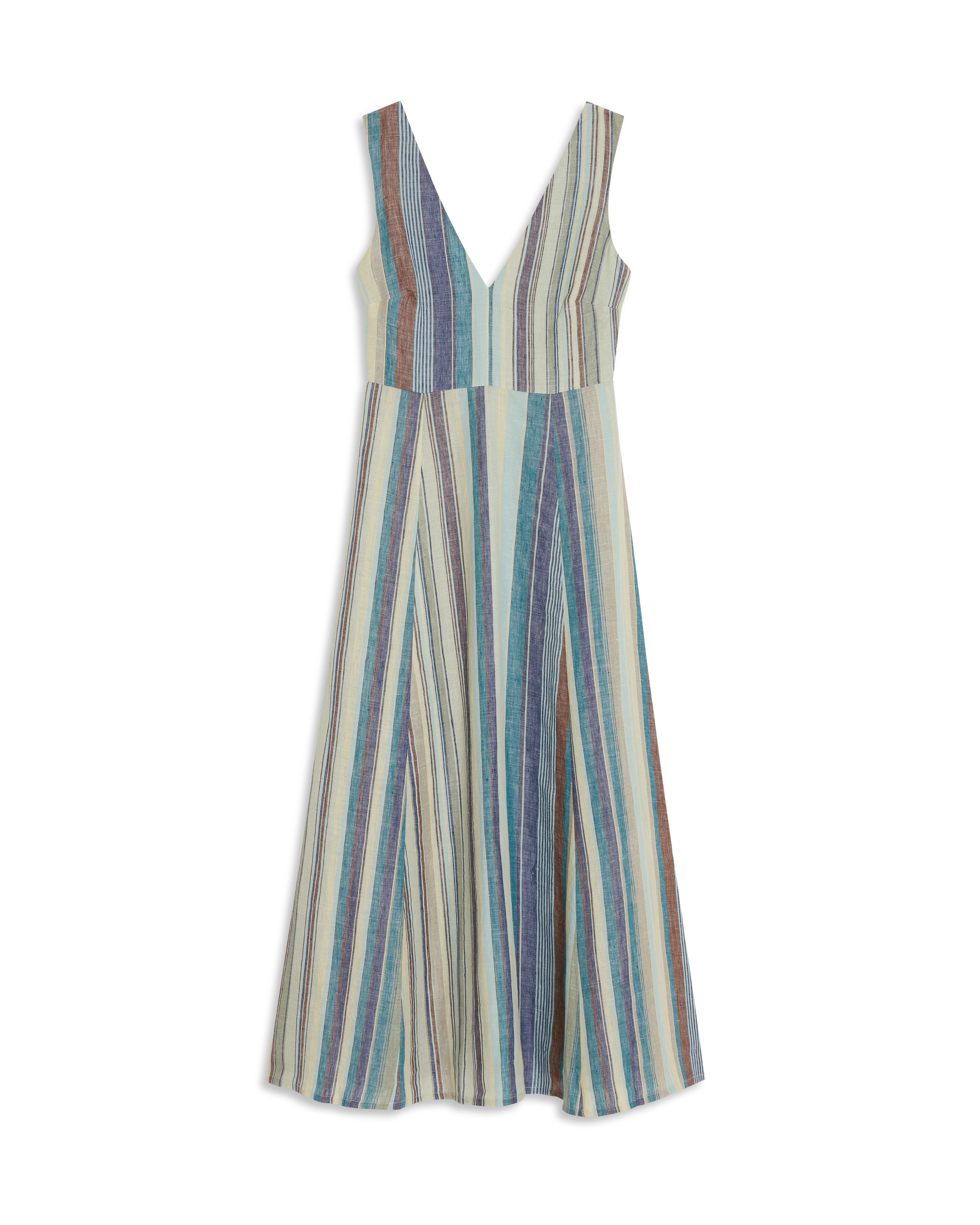 Nellie Dress In Rainbow Stripes