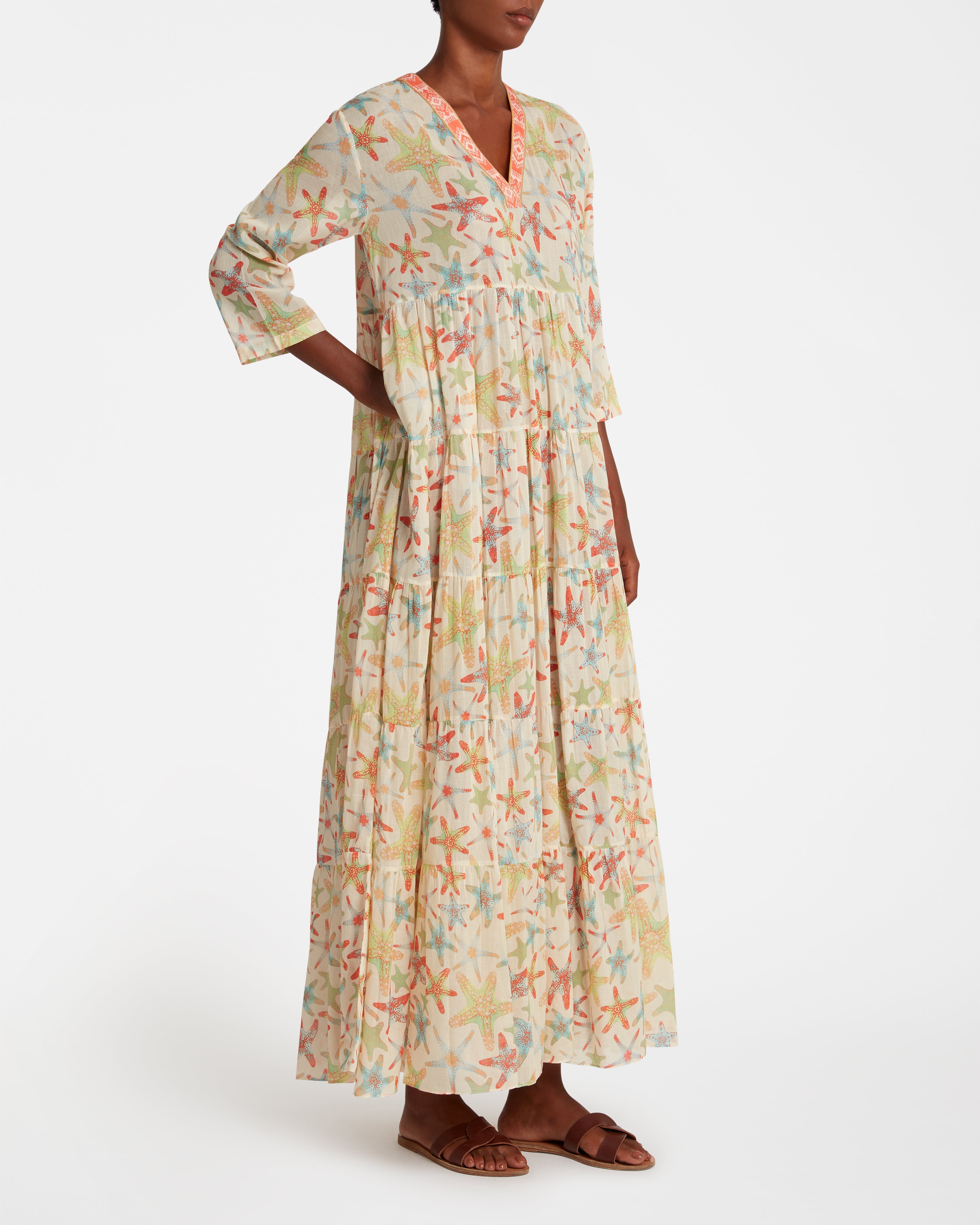 Alba Caftan In Sea Stars