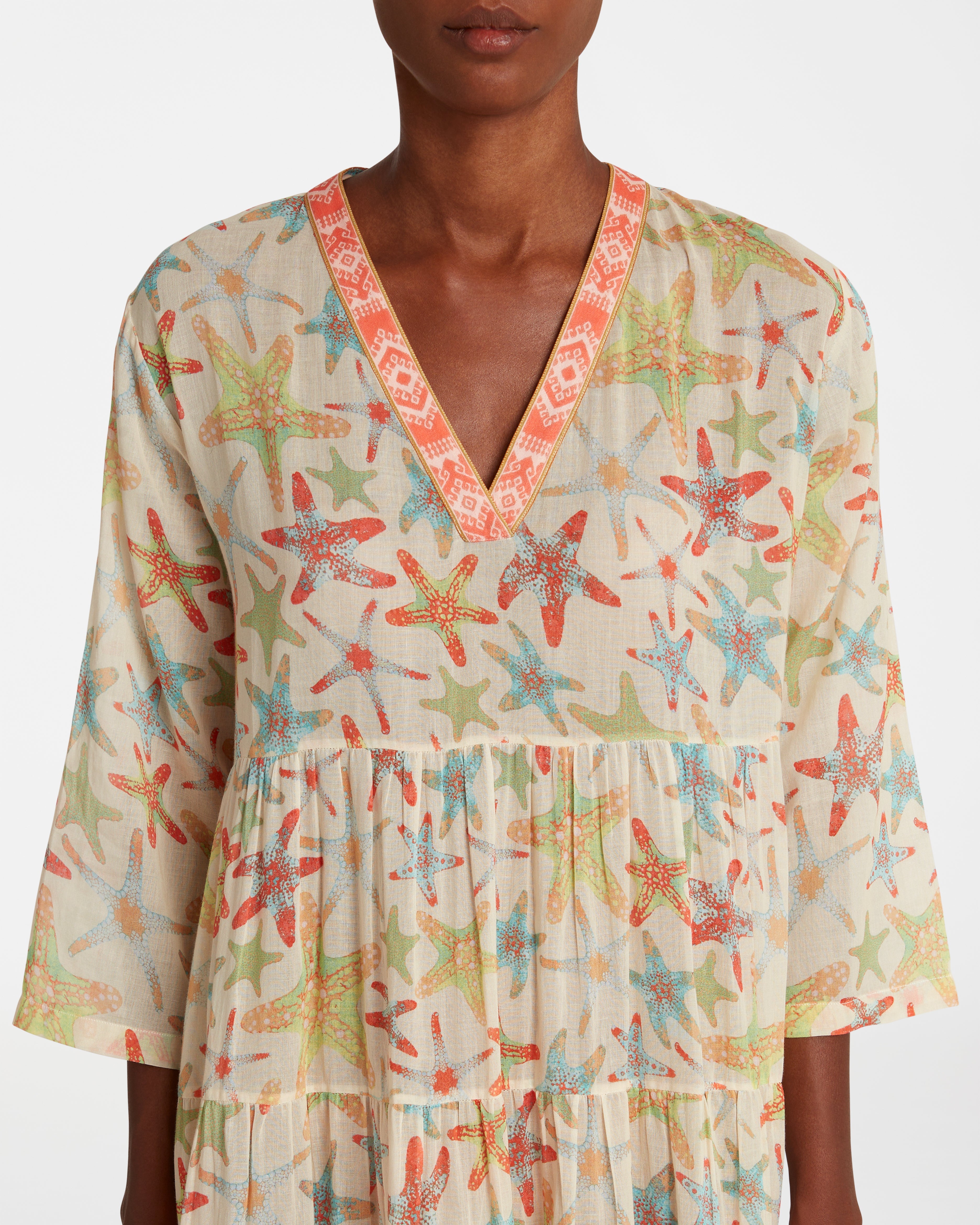 Alba Caftan In Sea Stars