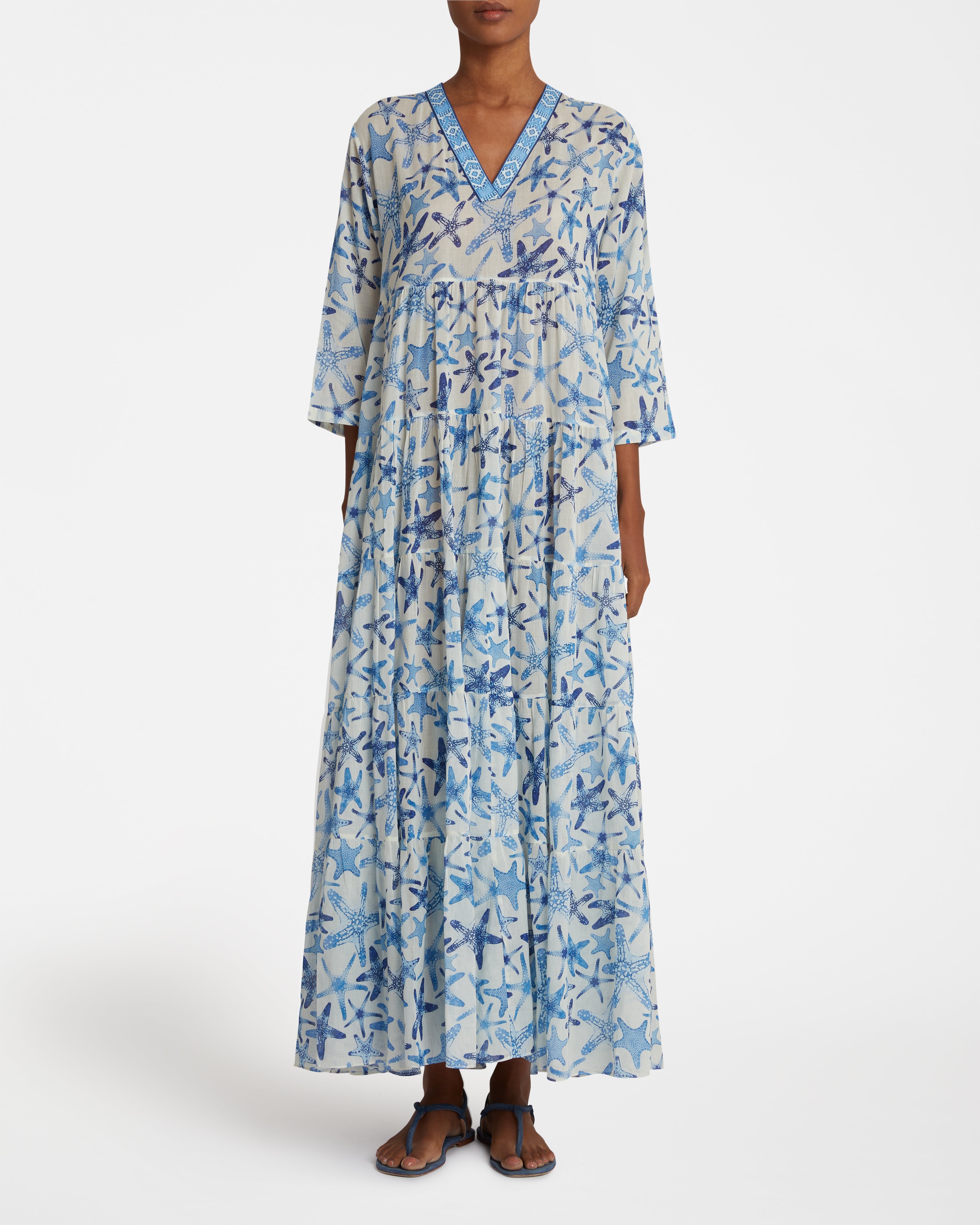 Alba Caftan In Sea Stars