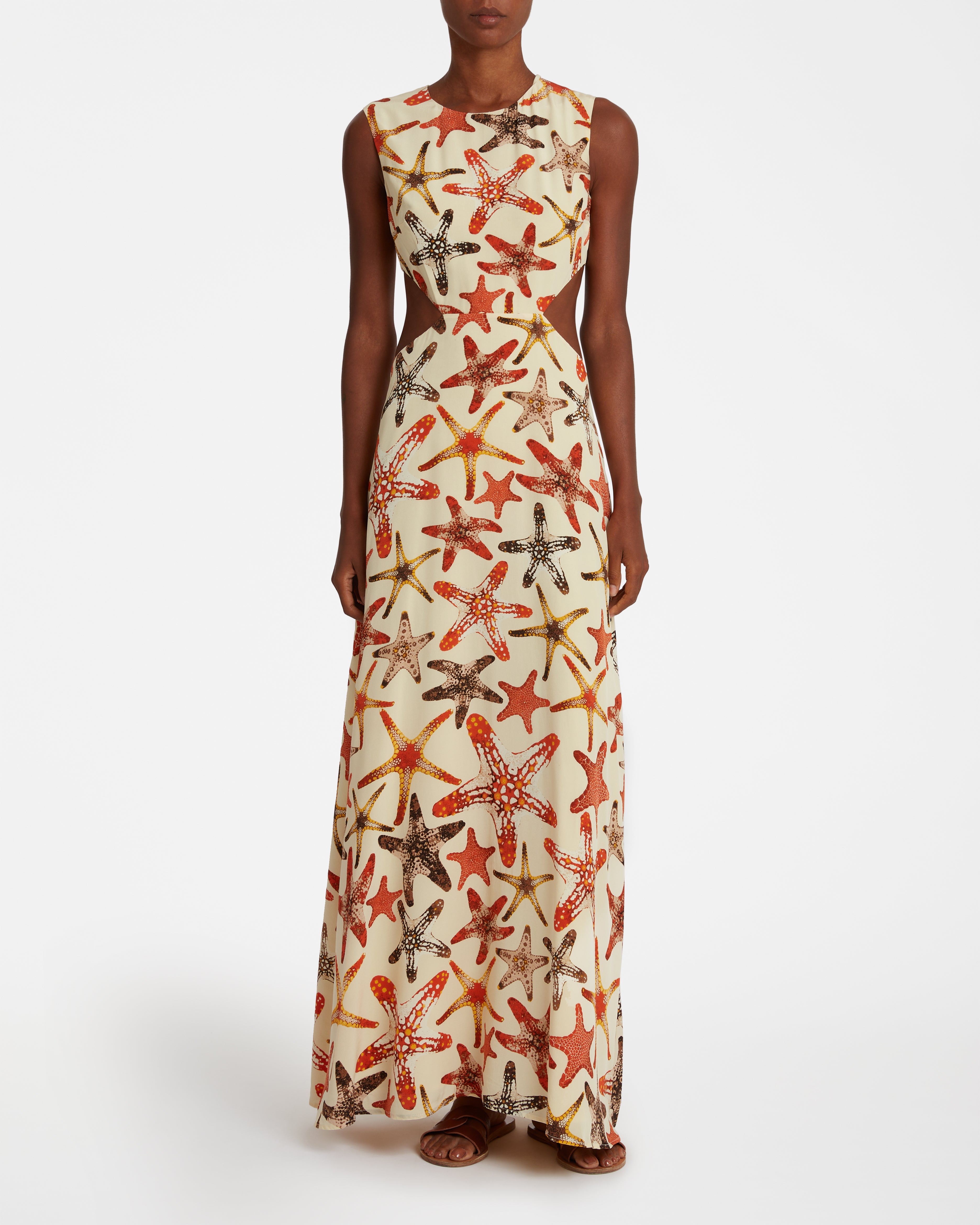 Paola Dress In Starfish Print