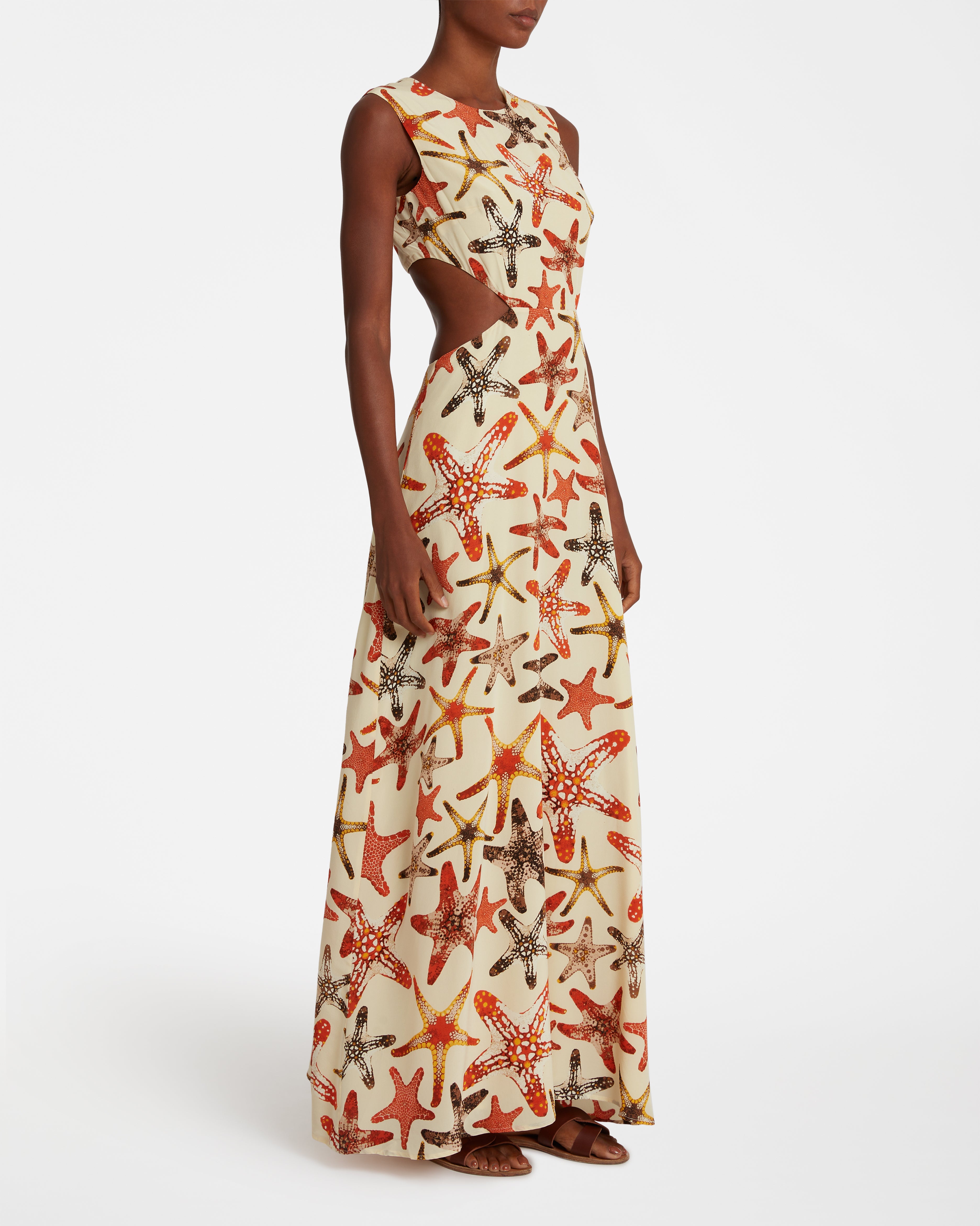 Paola Dress In Starfish Print