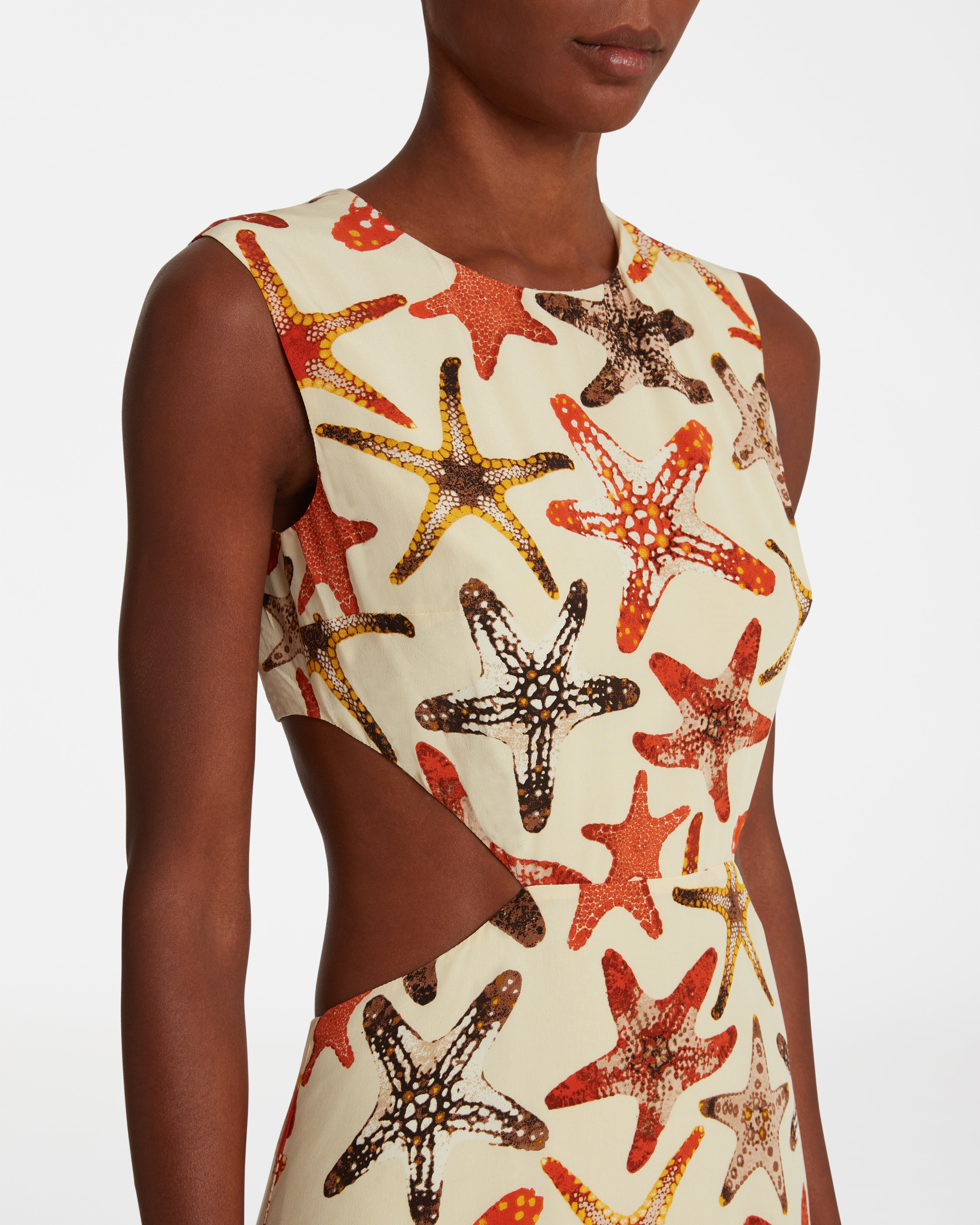 Paola Dress In Starfish Print