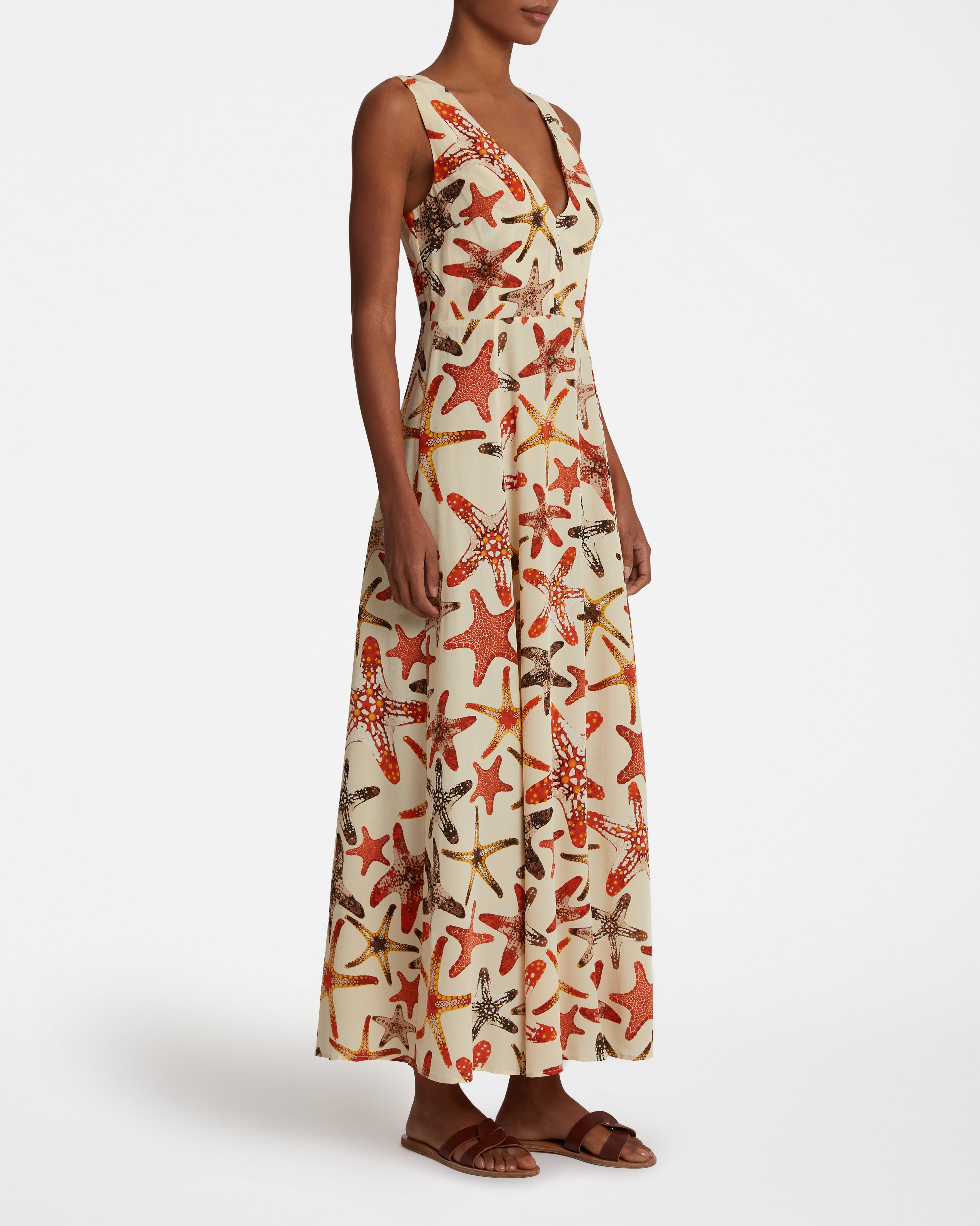 Nellie Dress In Starfish Print