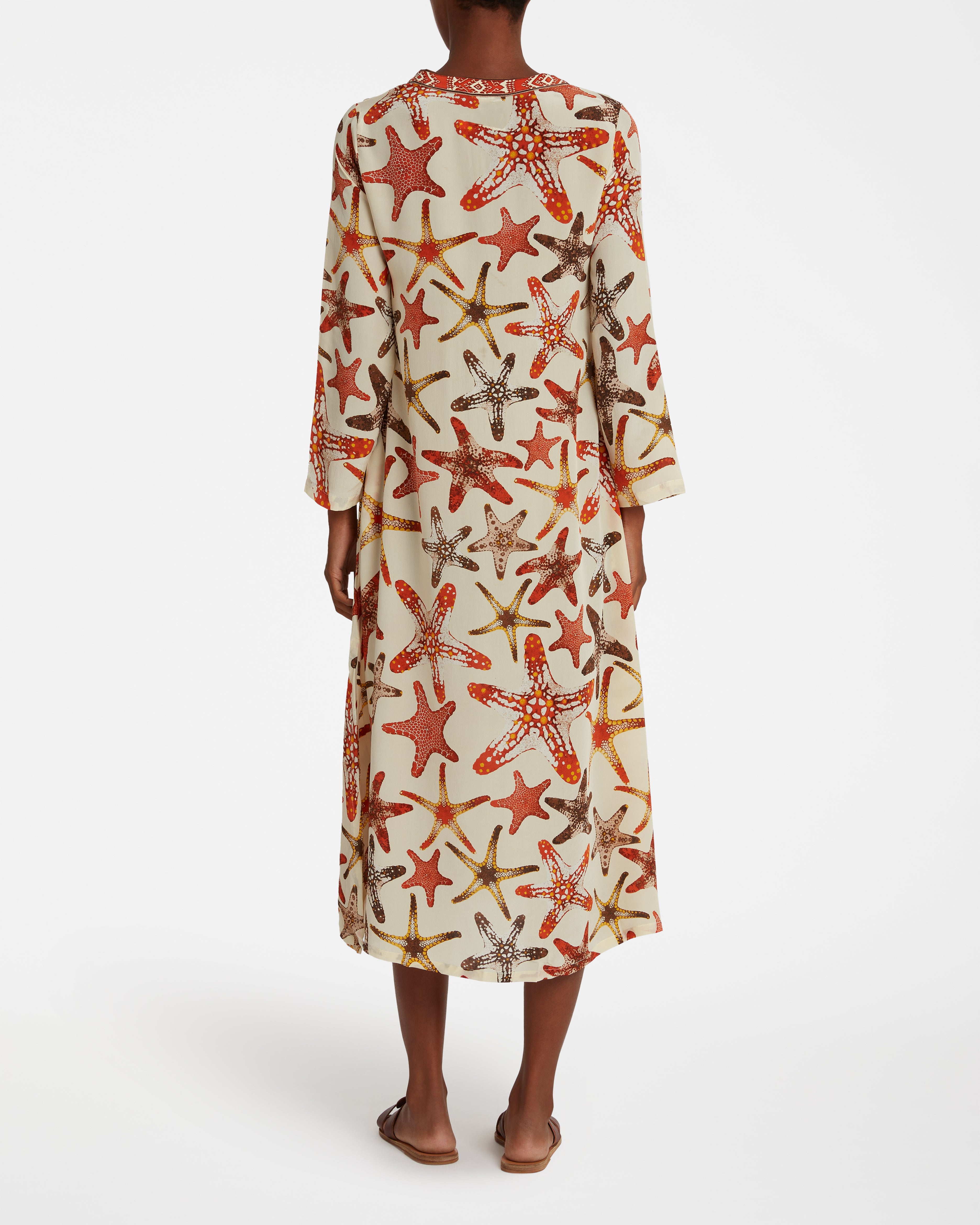 Mintha Caftan In Starfish Print